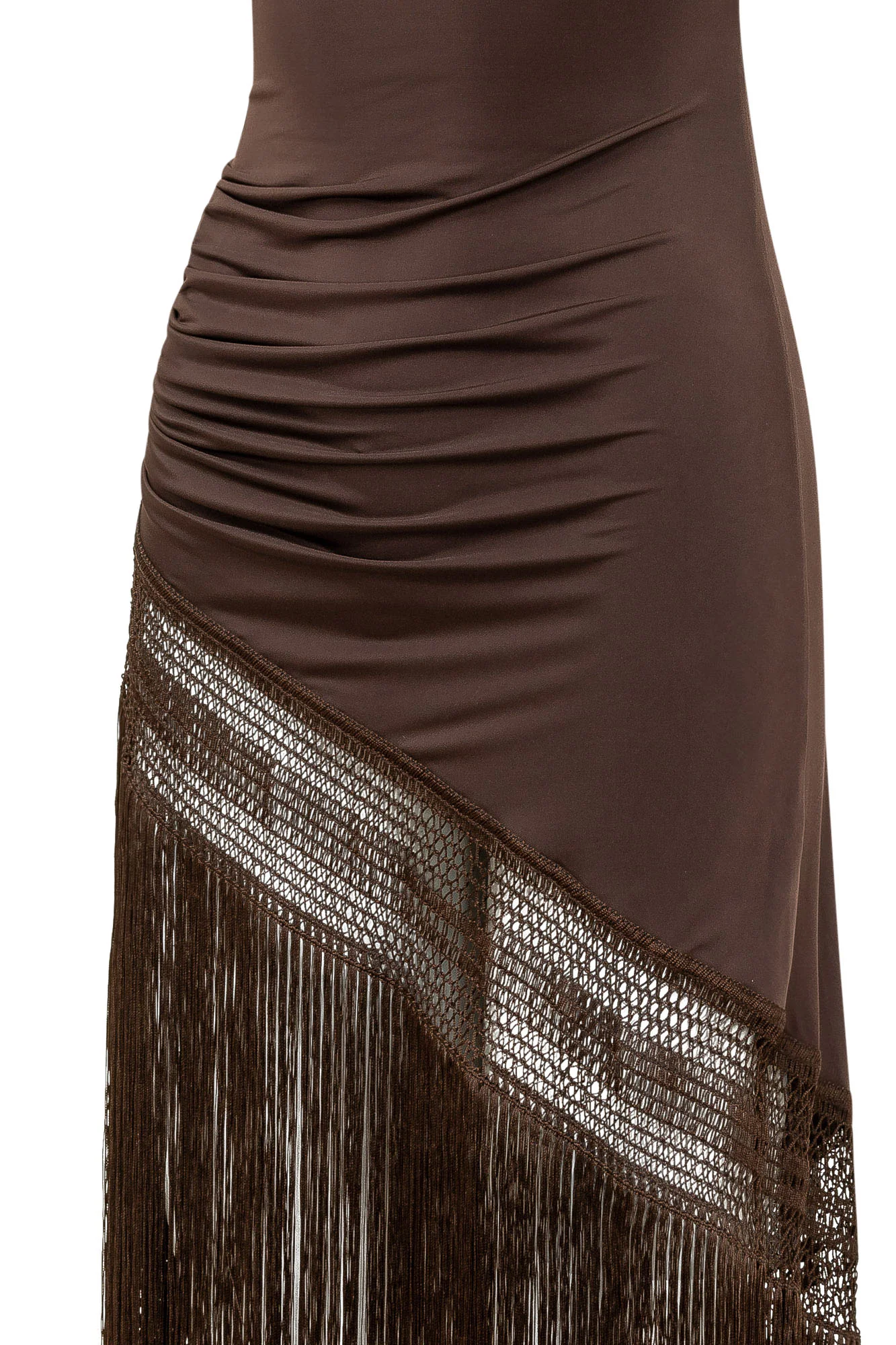 The Andamane Asymmetrical Fringed Minidress - Image 4