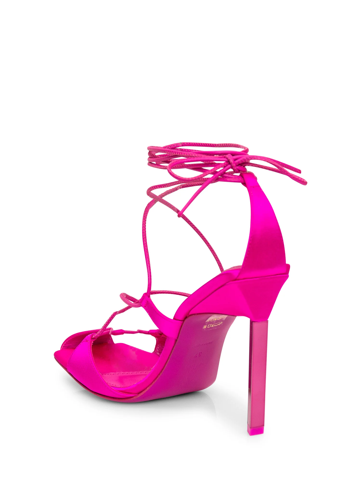 The Attico Chic Leather Mini Heels - Image 3