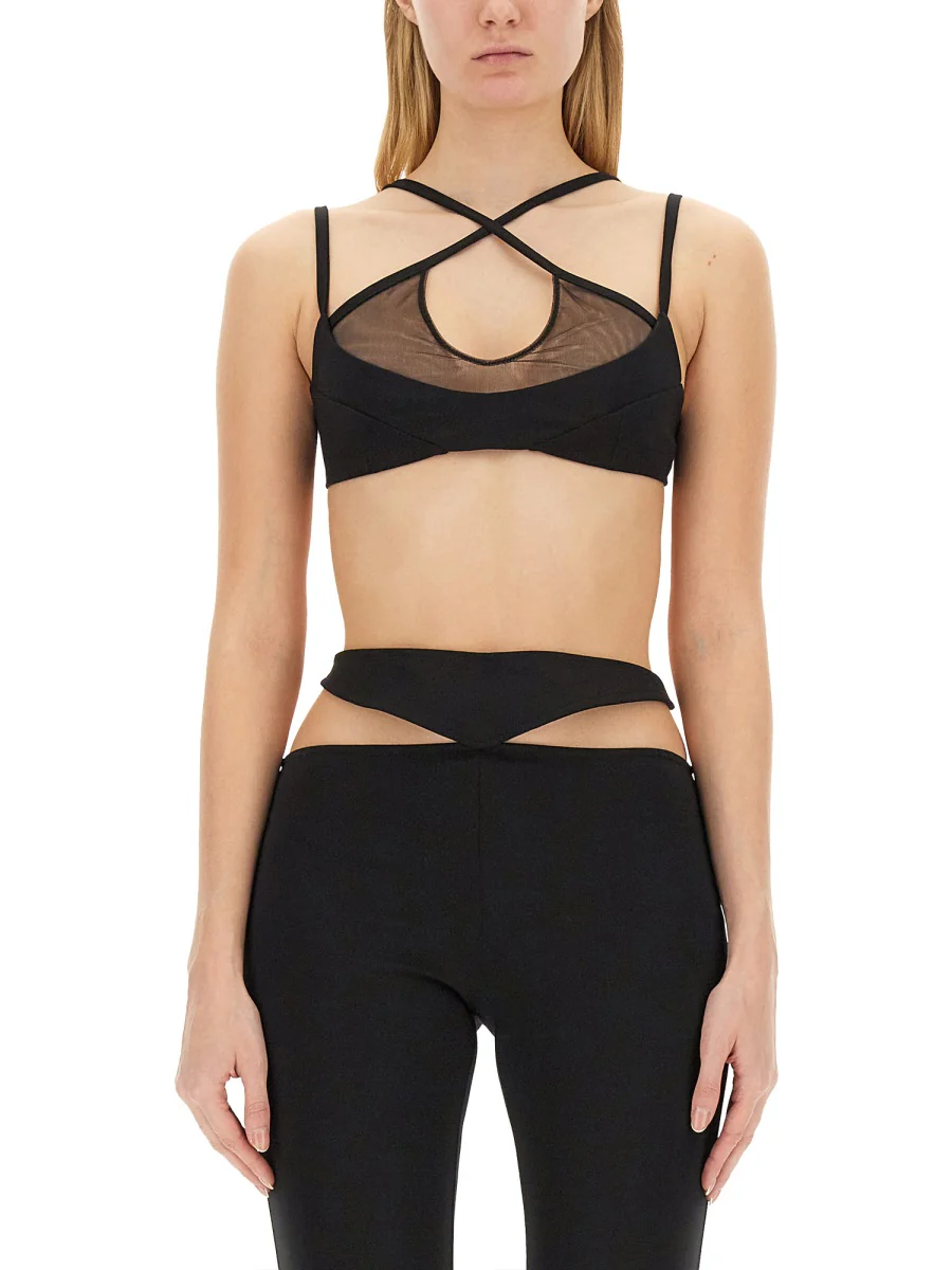 The Attico Chic Regulated Fit Bra Top