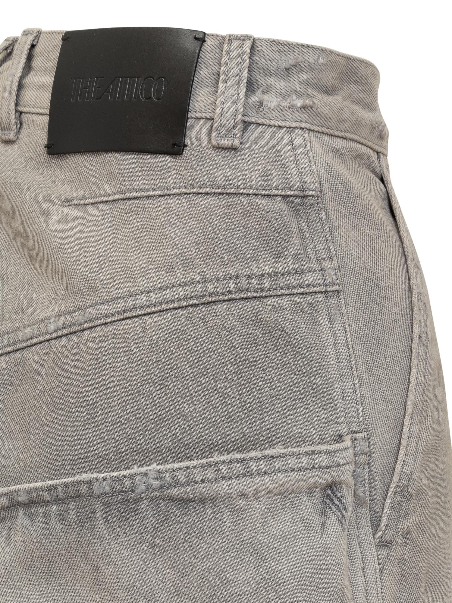 The Attico Extra Denim Mini Jeans - Image 4