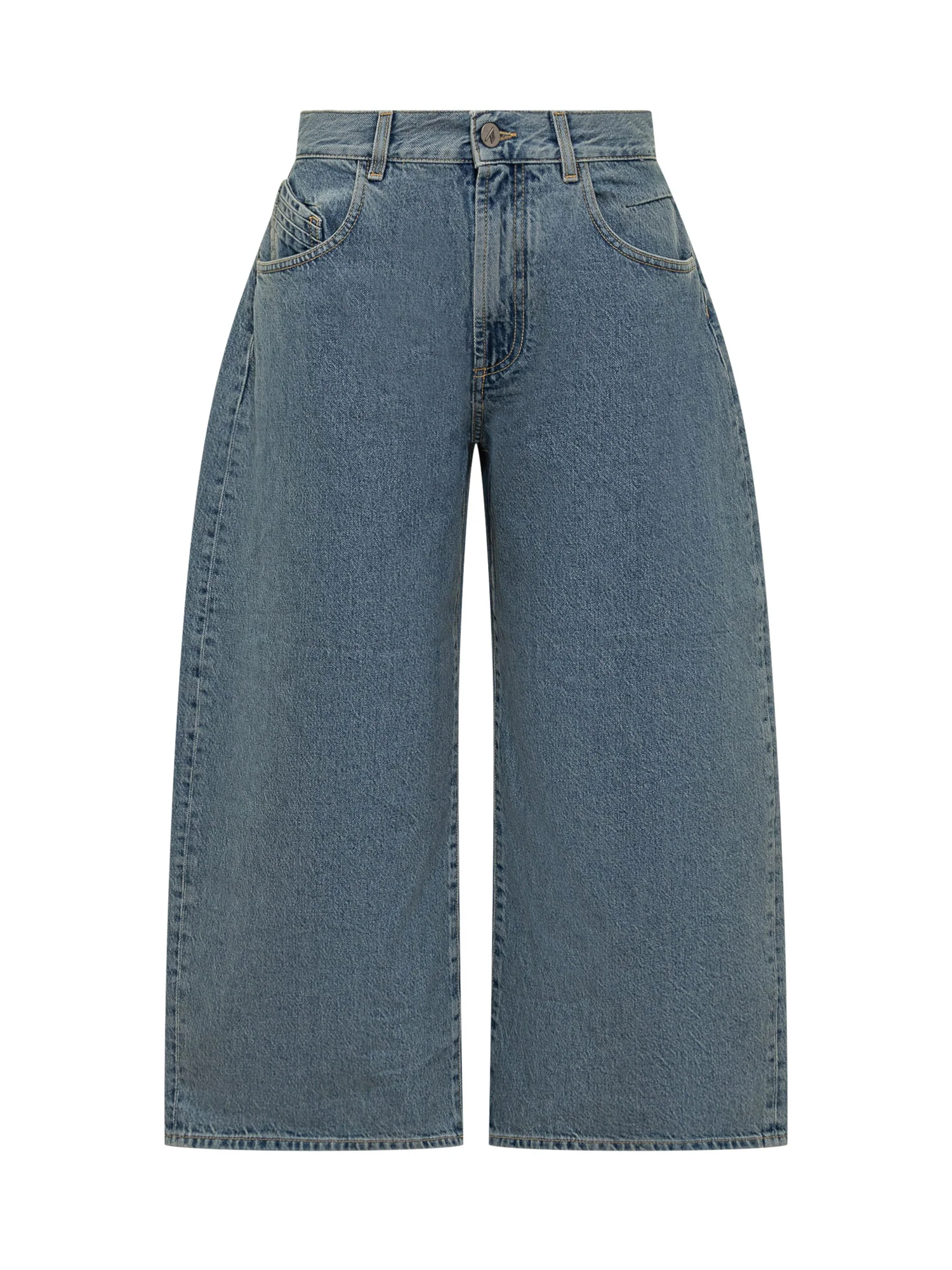 The Attico High-Waisted Denim Leggings
