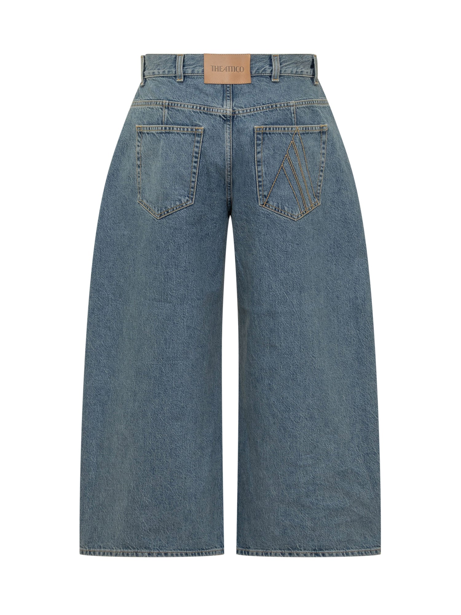 The Attico High-Waisted Denim Leggings - Image 2