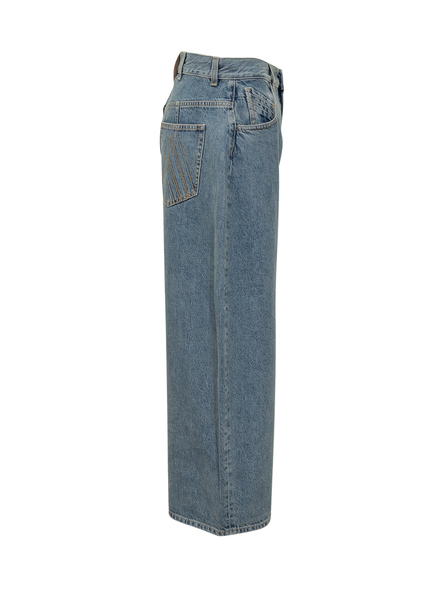 The Attico High-Waisted Denim Leggings - Image 3