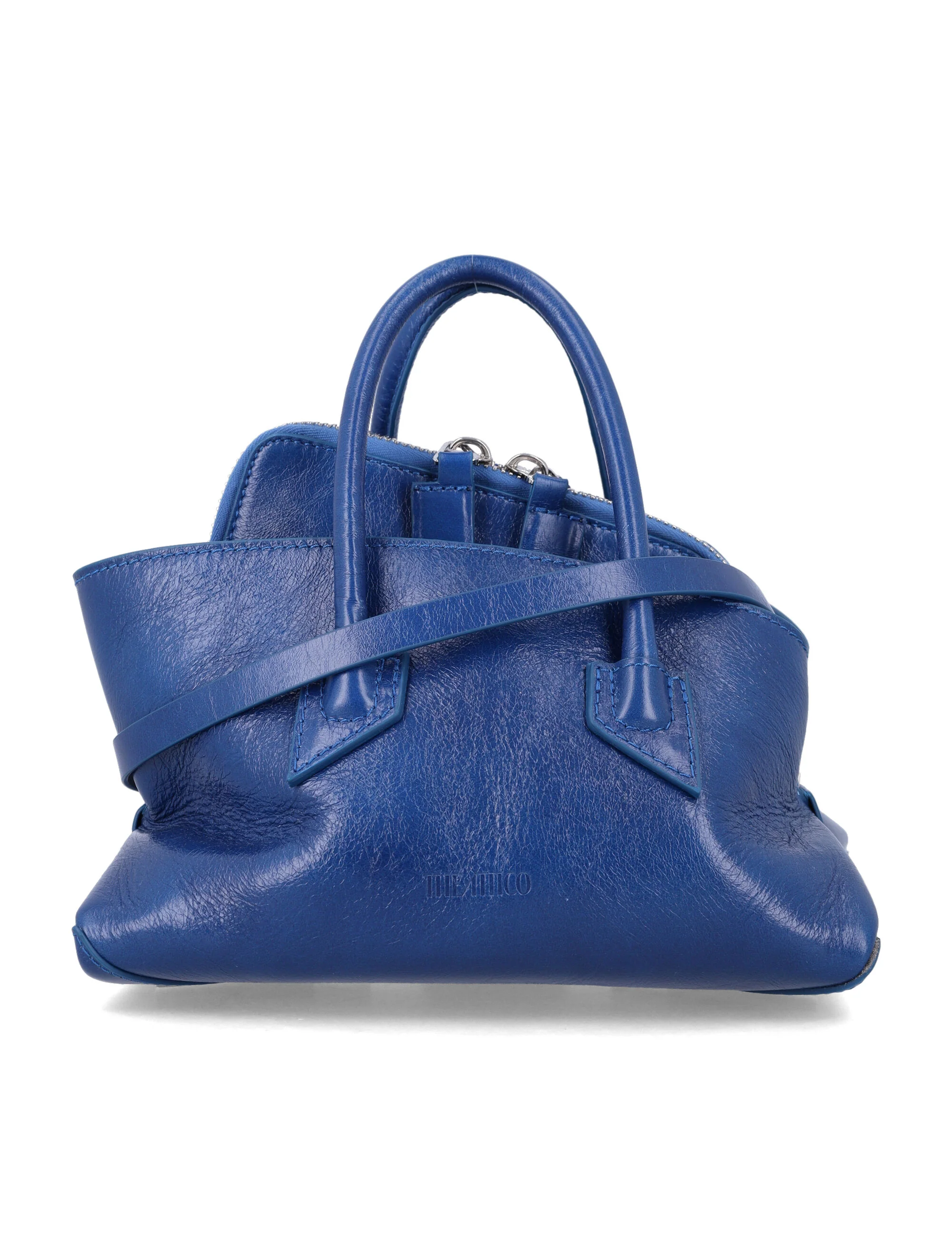 The Attico La Passeggiata Mini Asymmetric Leather Tote