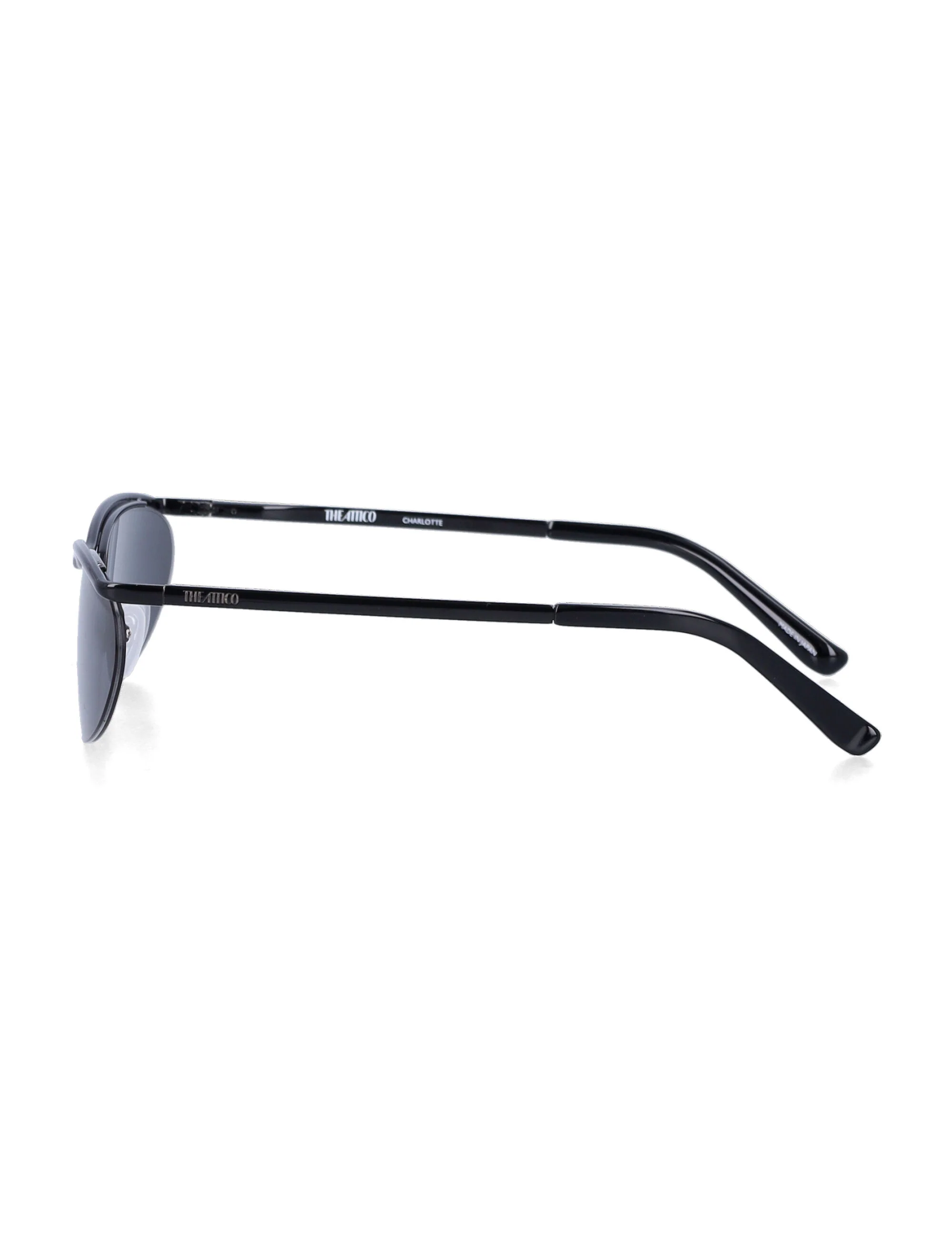 The Attico Sleek Oval Metal Sunglasses - Image 2
