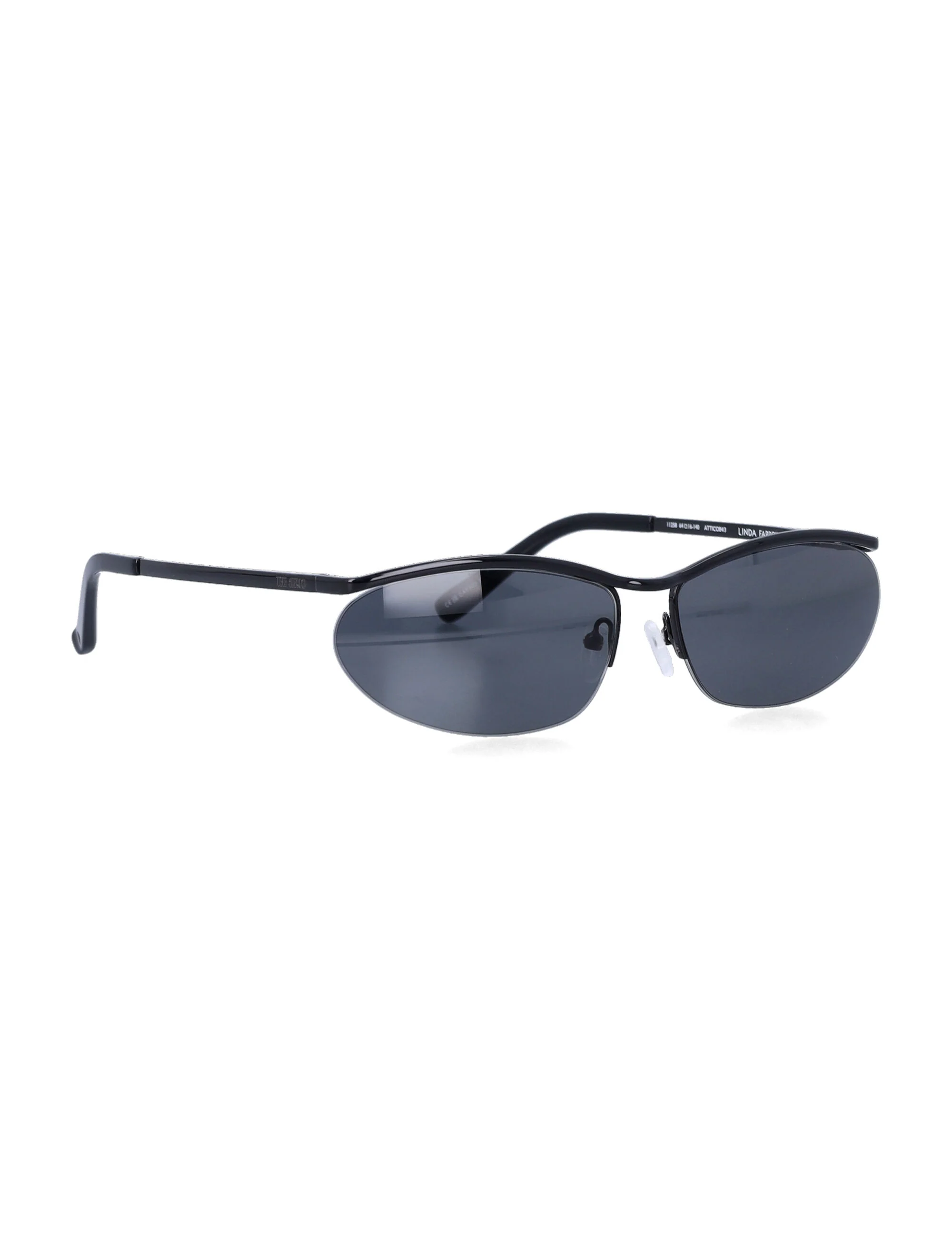 The Attico Sleek Oval Metal Sunglasses - Image 3