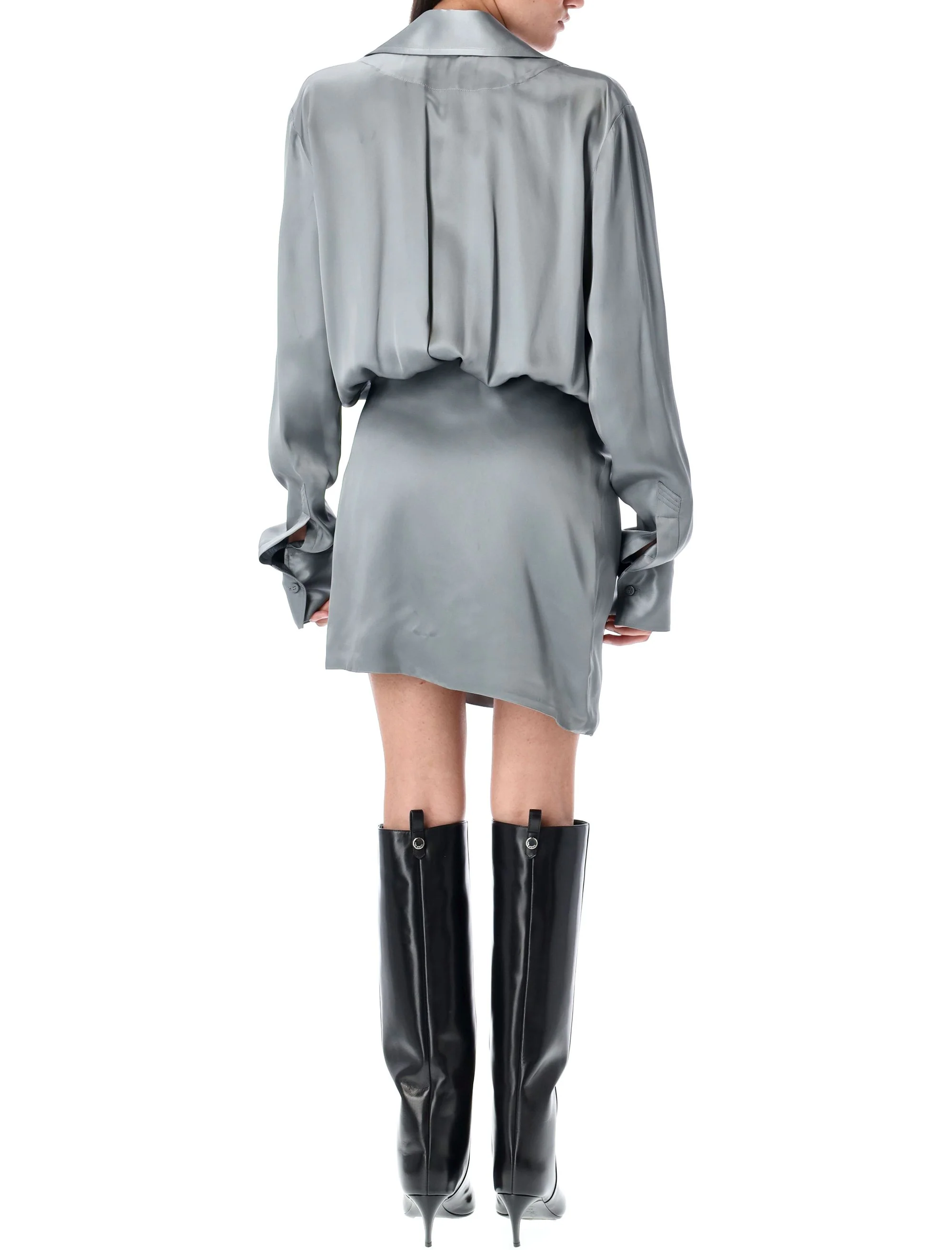 The Attico Wrap-front Mini Dress - Image 2