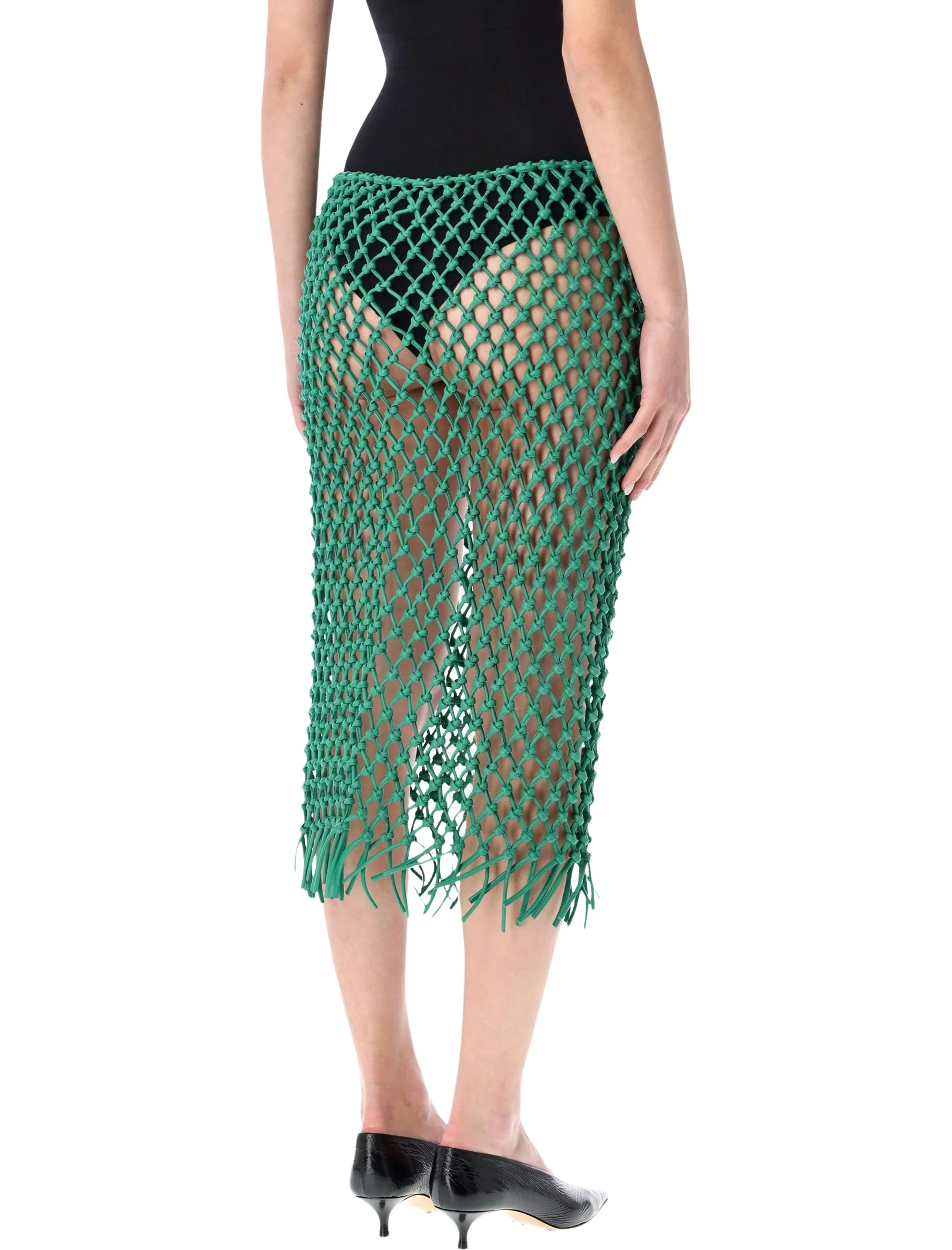 The Frankie Shop Elegant Mini Leather Skirt - Image 2