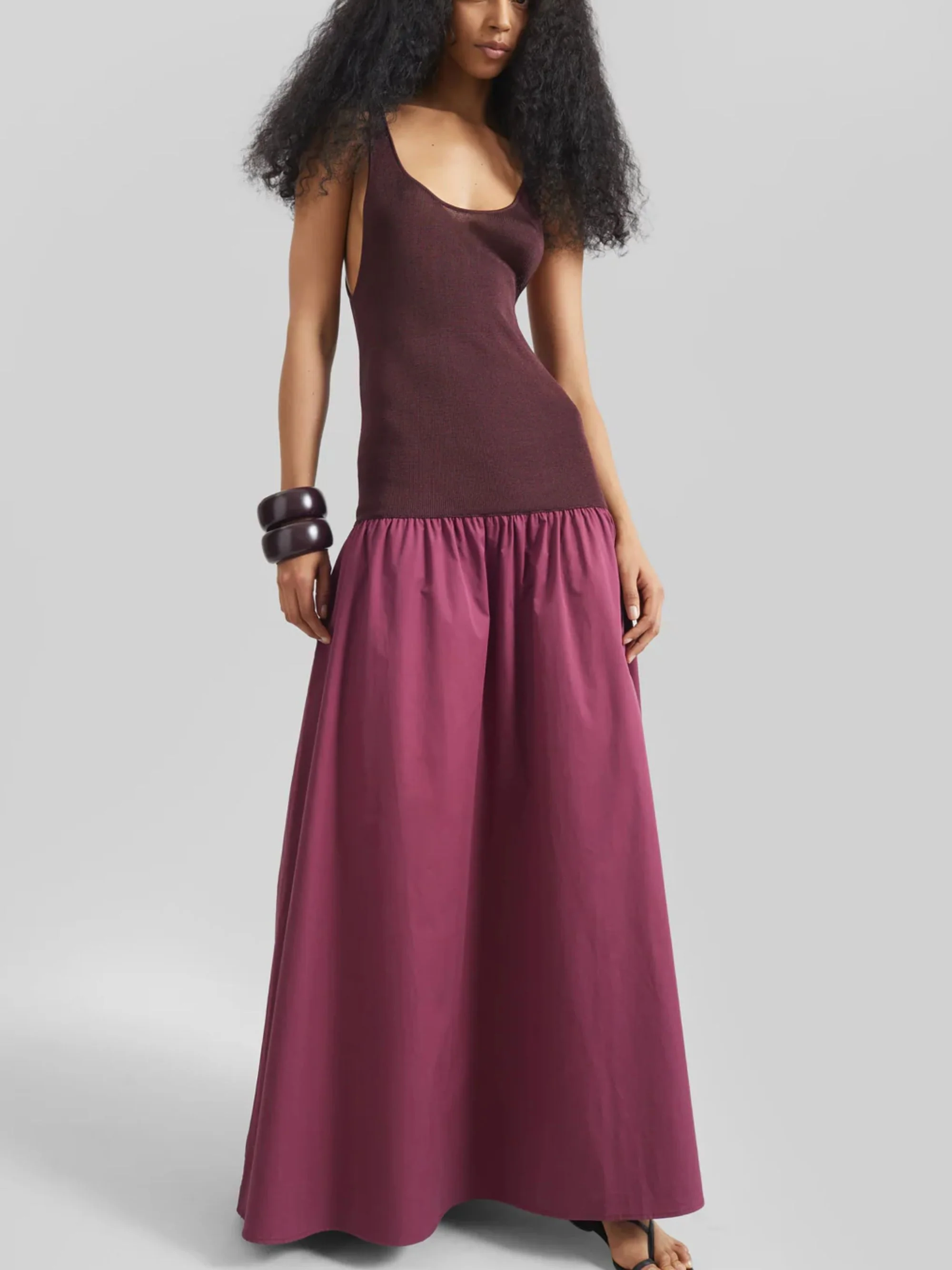 The Frankie Shop Mini Dress with Low Waist and Gathered Neckline - Image 2