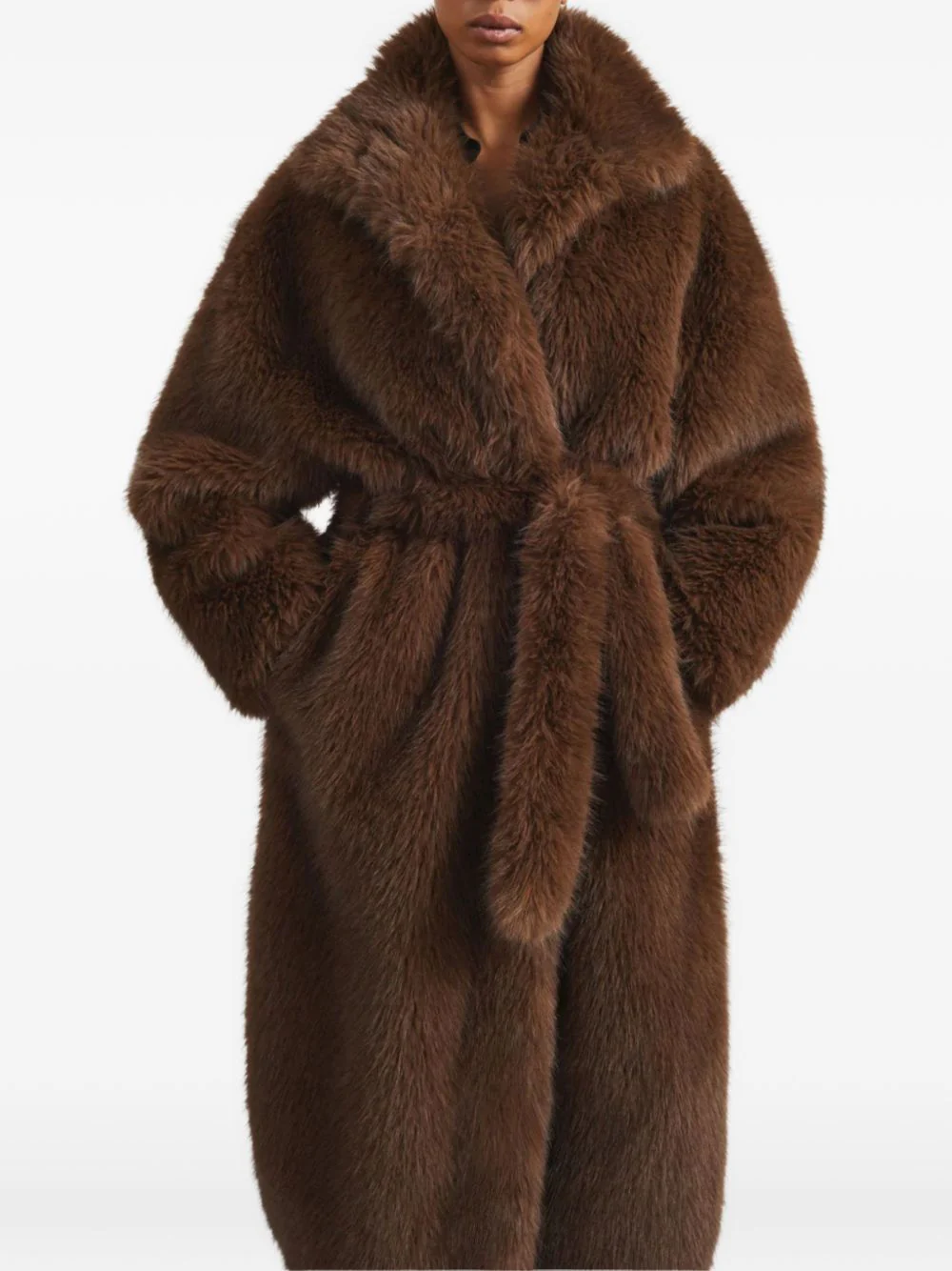 The Frankie Shop Mini Faux Fur Ravello Jacket - Image 5