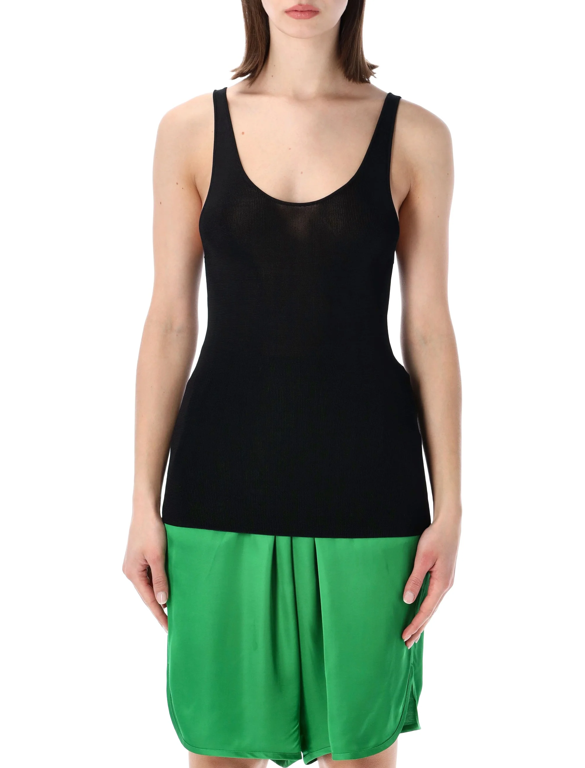 The Frankie Shop Mini Slim Fit Scoop Neck Tank Top