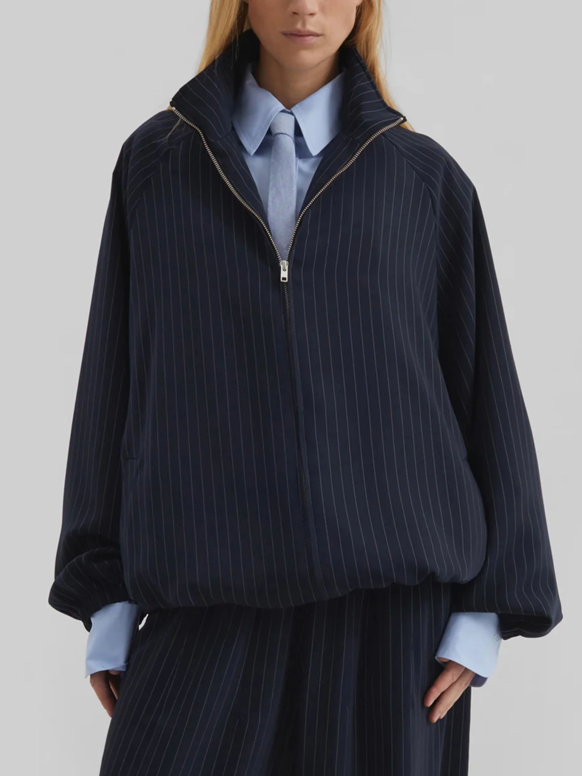 The Frankie Shop Oversized Baxter Bomber Jacket - Image 2