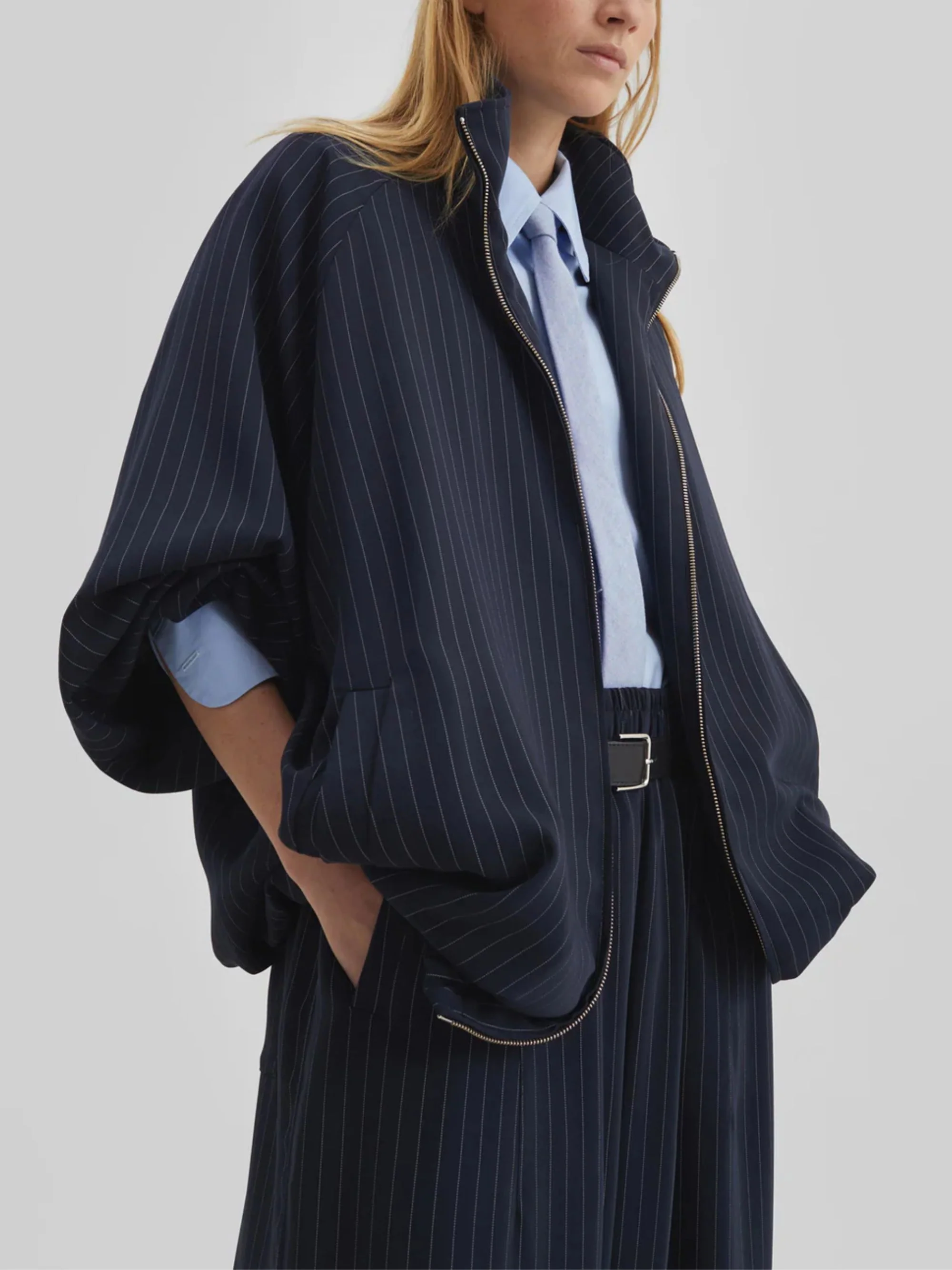 The Frankie Shop Oversized Baxter Bomber Jacket - Image 4