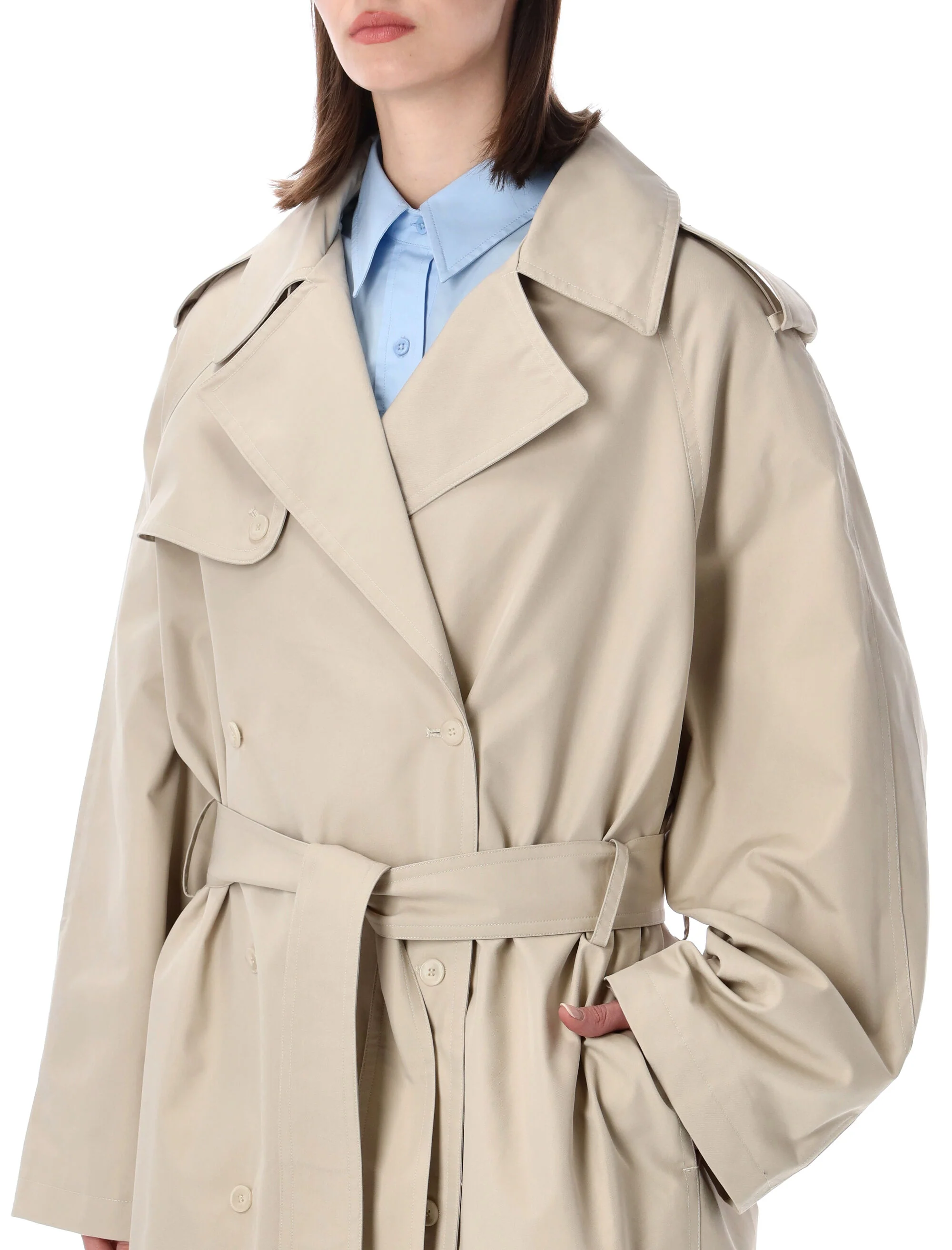 The Frankie Shop Oversized Trench Jacket - Image 3