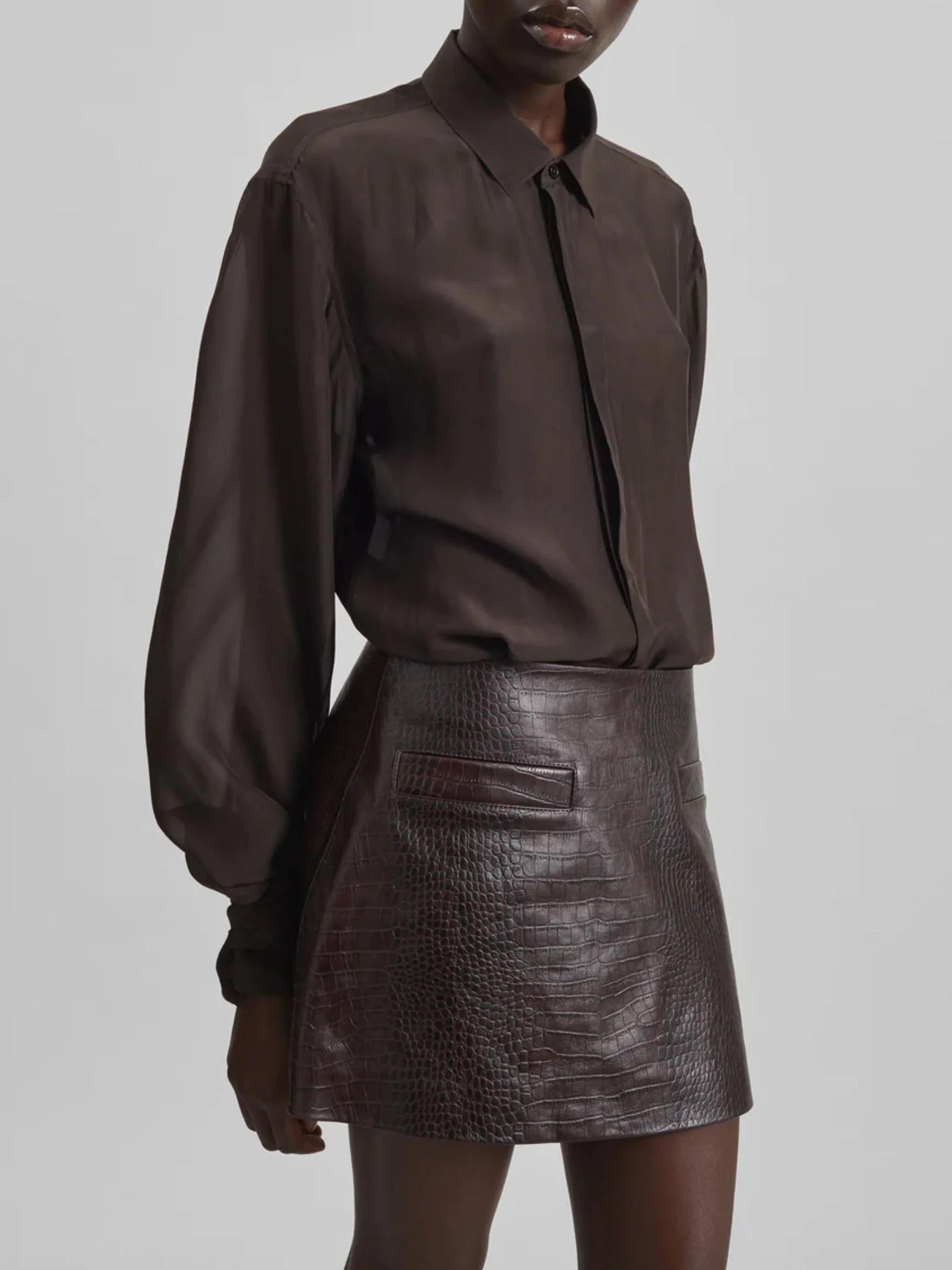 The Frankie Shop ReguTher Fit Mini Skirt with Illusion Pockets - Image 2