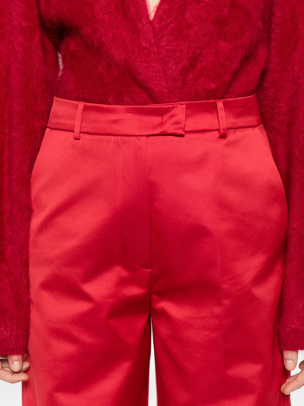 The Frankie Shop Satin Wide Leg Trousers - Image 5