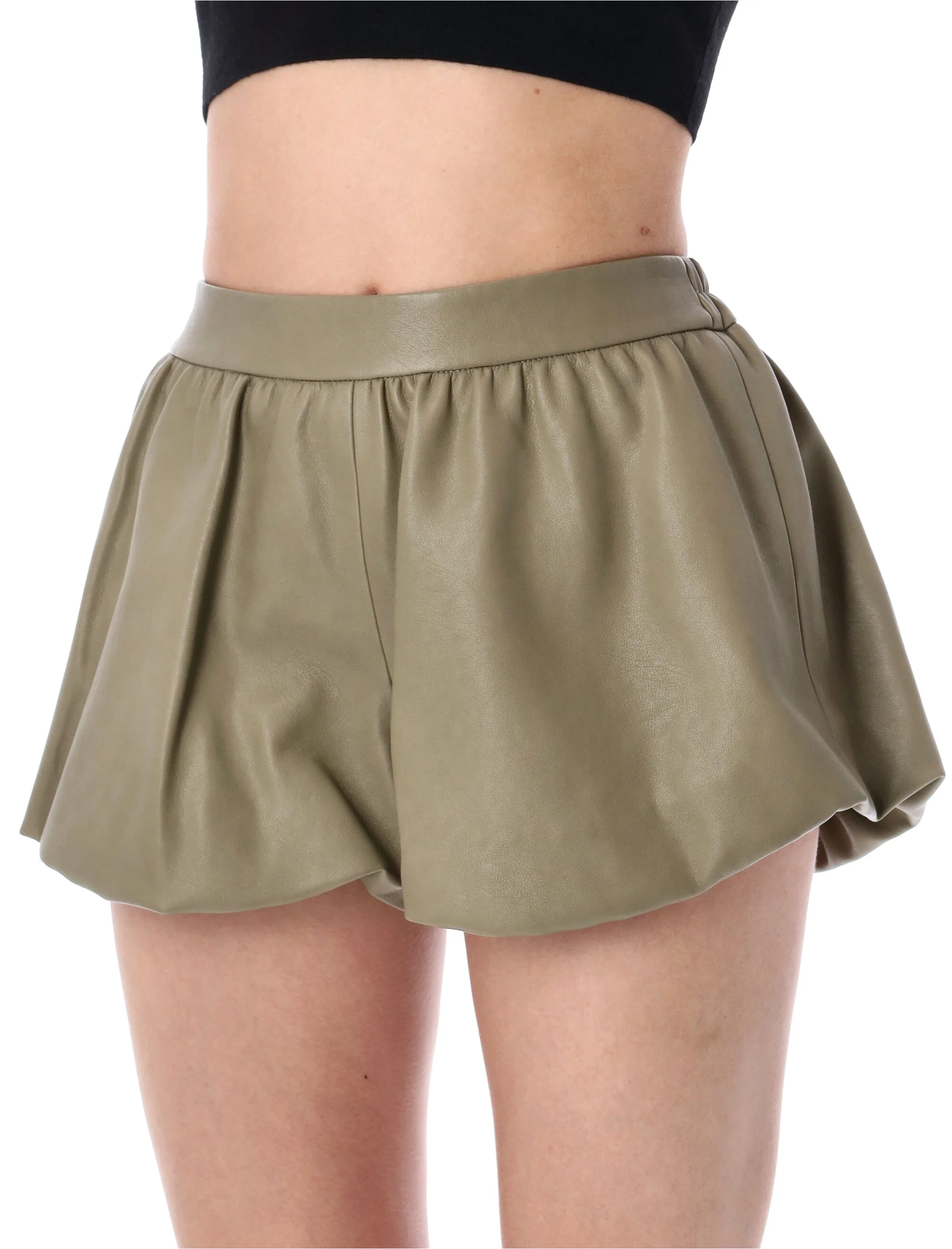 The Frankie Shop Sculptural Mini Bubble Hem Shorts - Image 3
