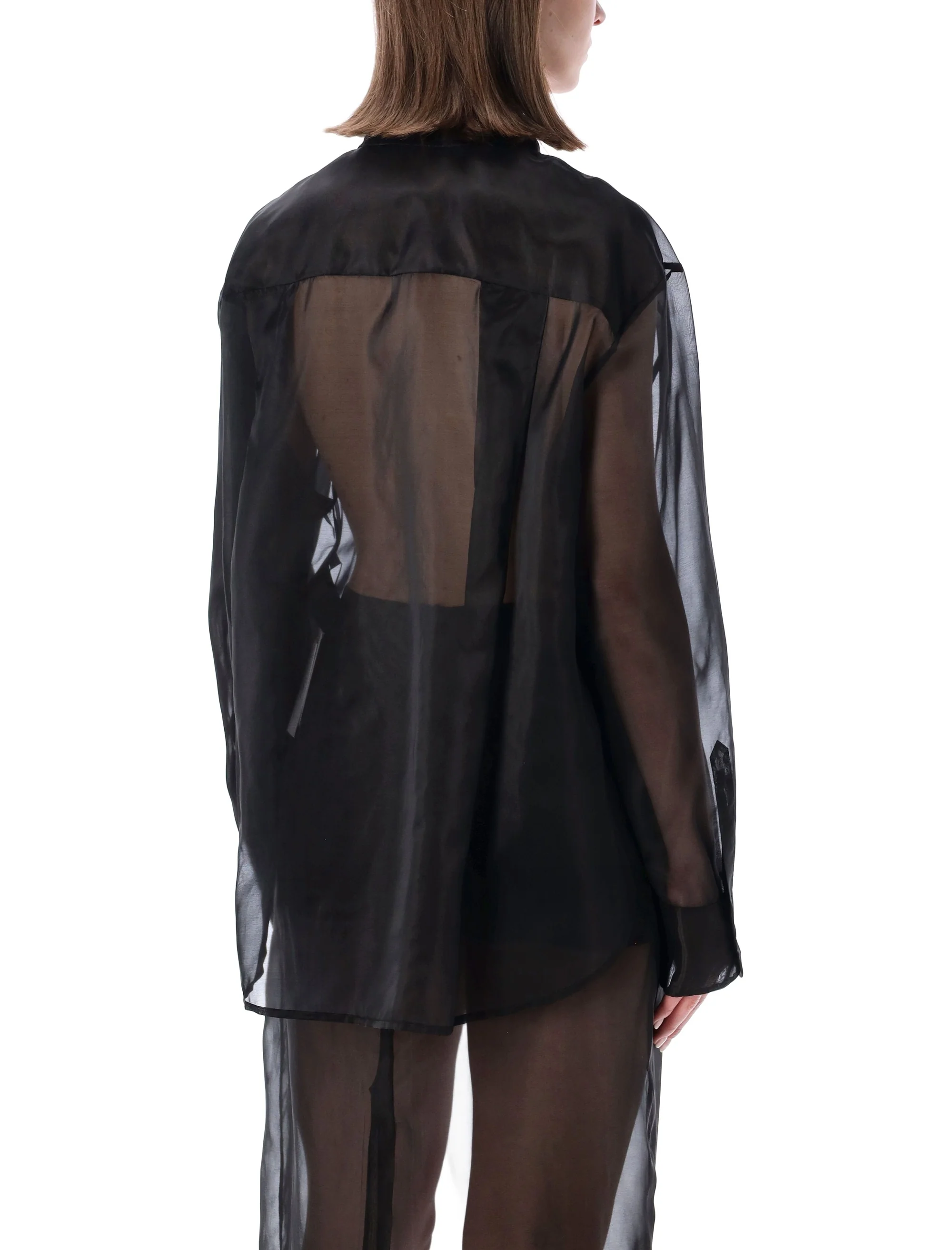 The Frankie Shop Sheer Silk Blend Shirt - Regular Fit - Image 2