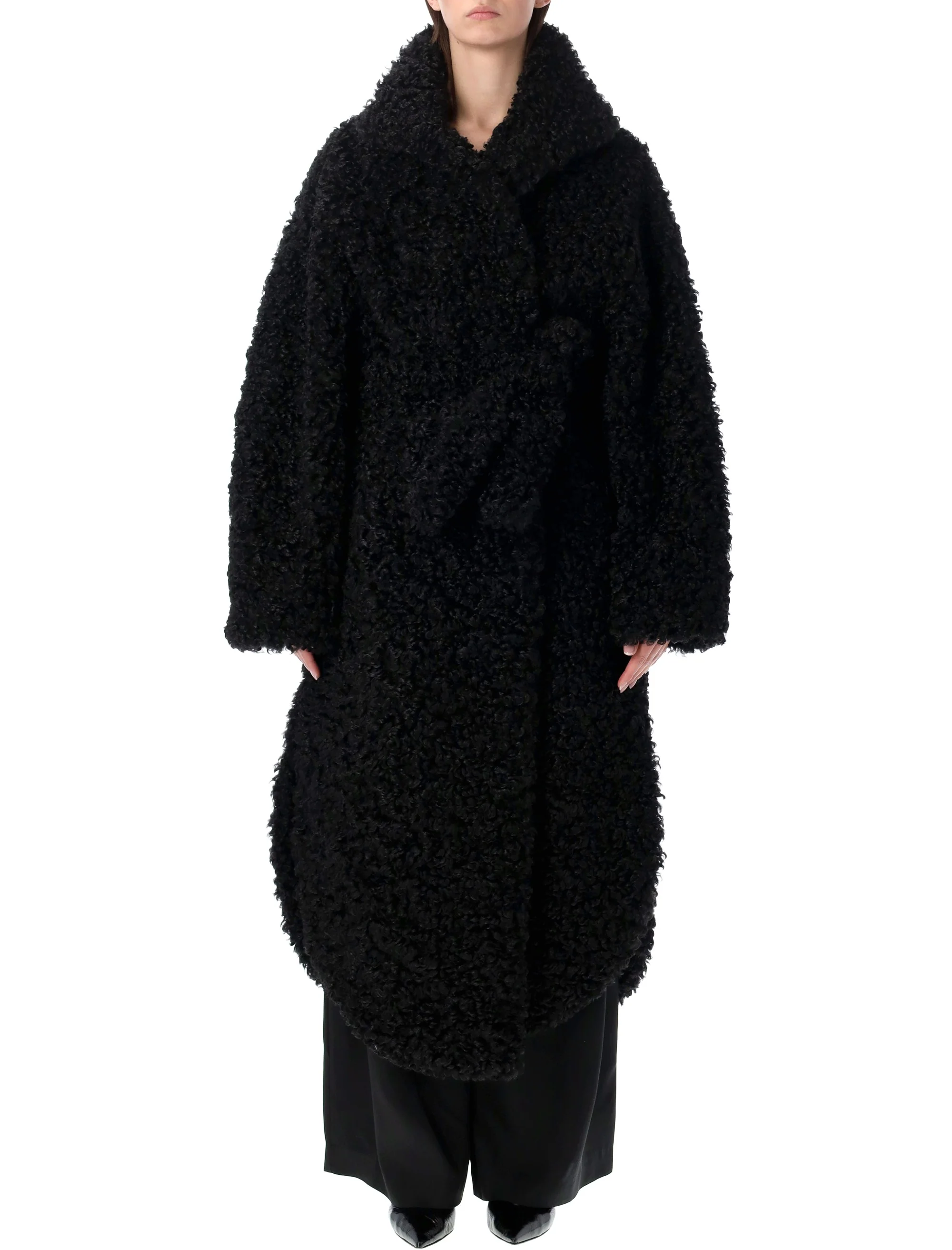 THE FRANKIE SHOP Stellan Faux Shearling Oversized Bomber Jacket