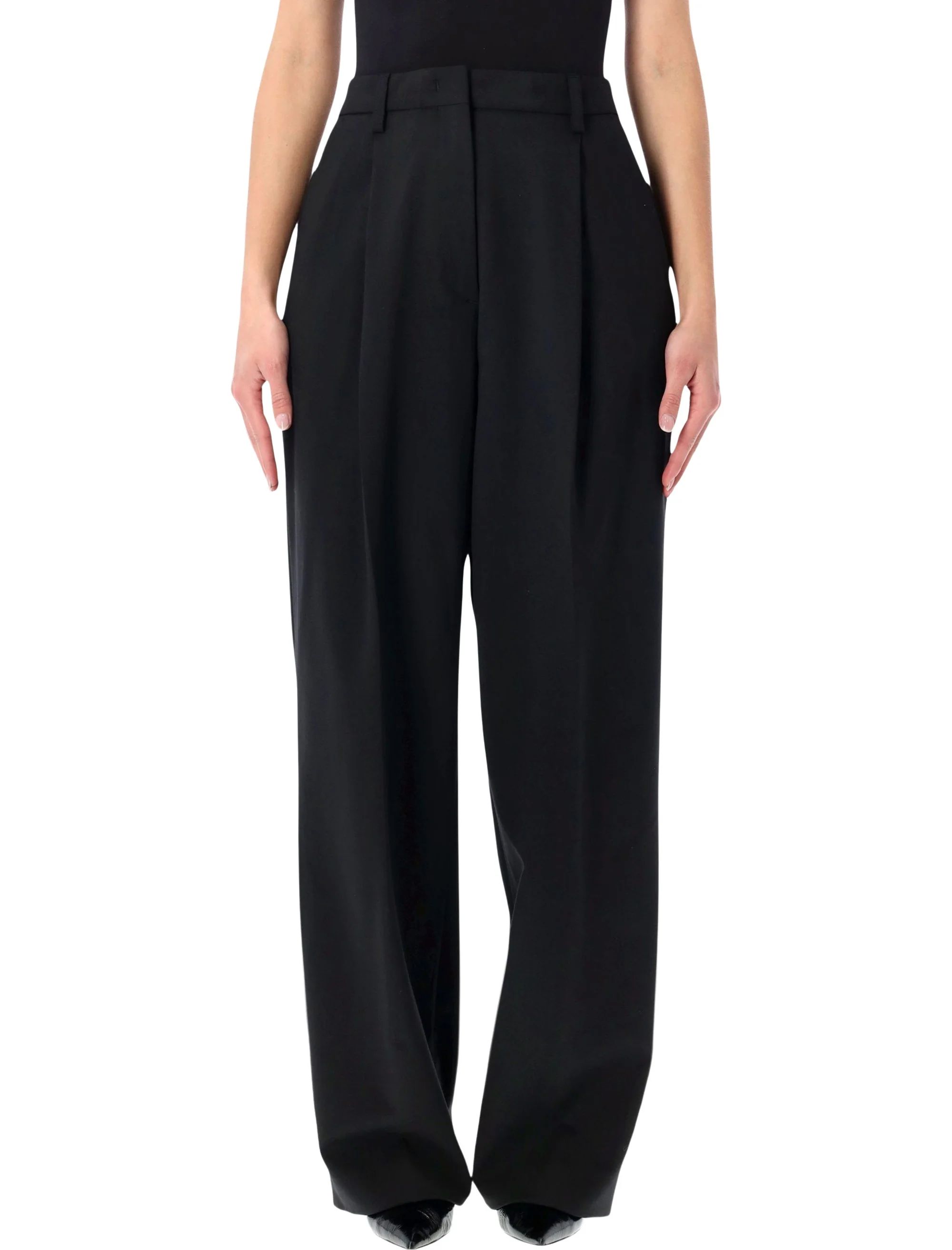 The Latest High-Rise Wide-Leg Trousers - Size 40