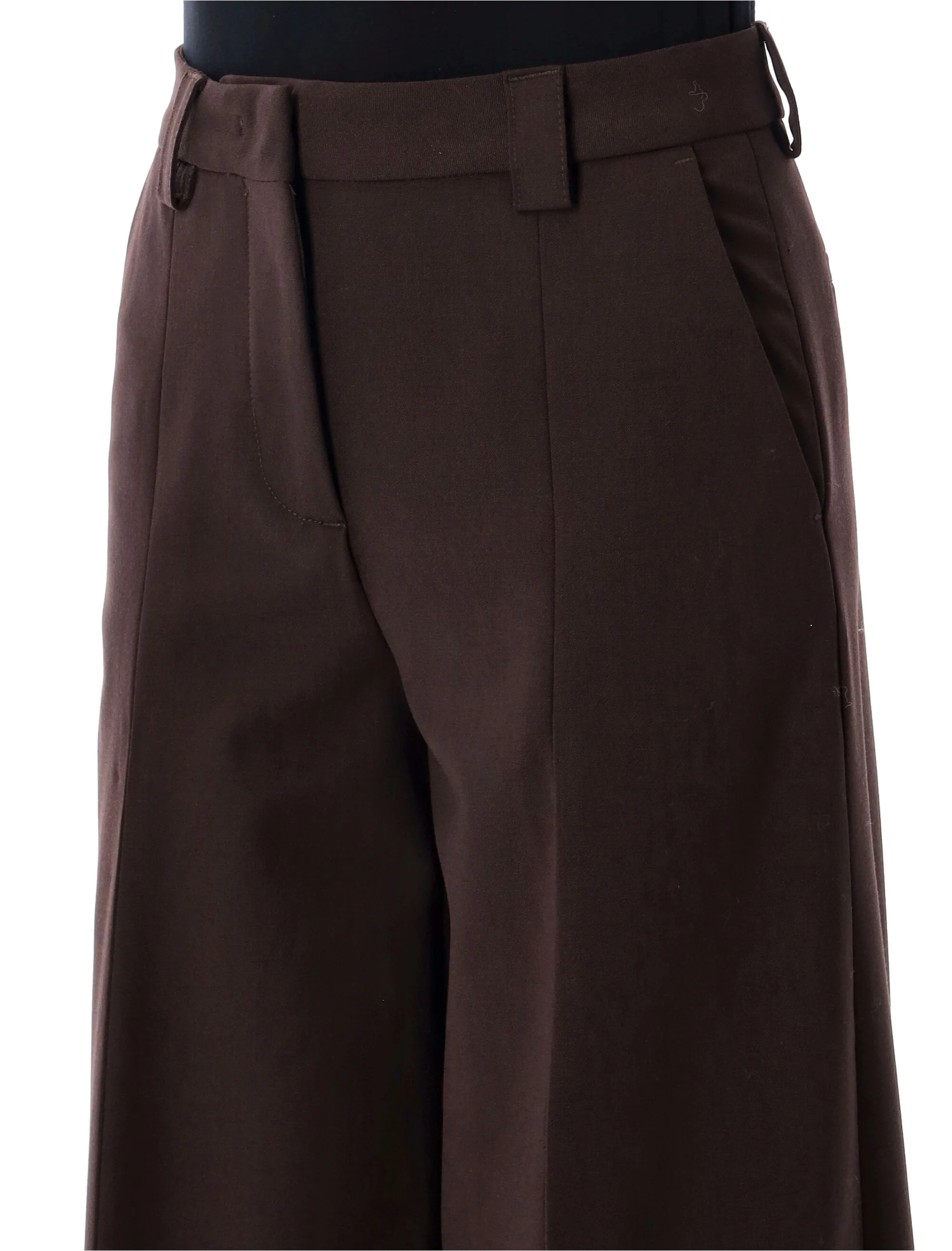 The Latest Wide Leg Wool Blend Trousers in Size 40 - Image 3