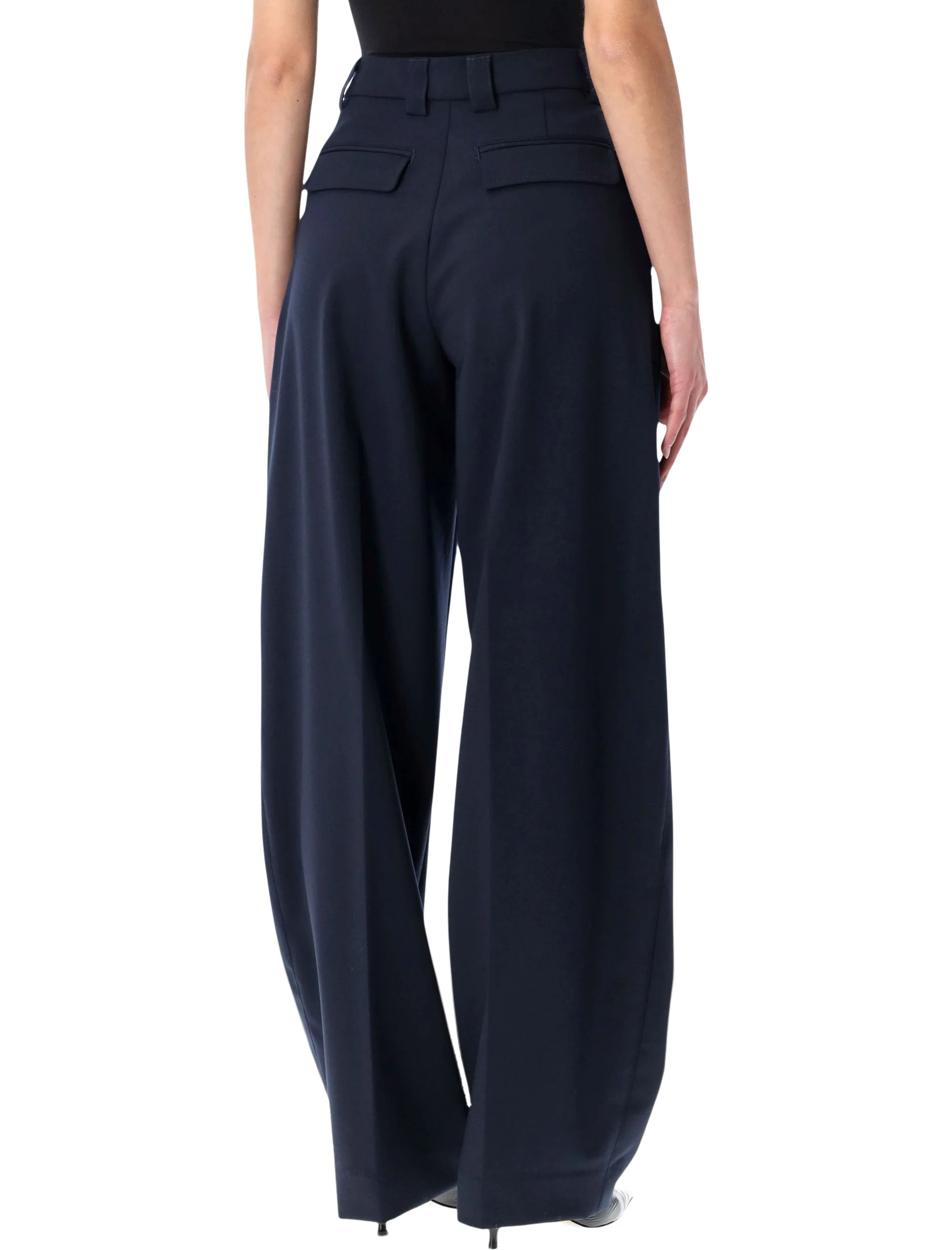 The Latest Wool Tapered Trousers - High Waist, Size 40 - Image 2
