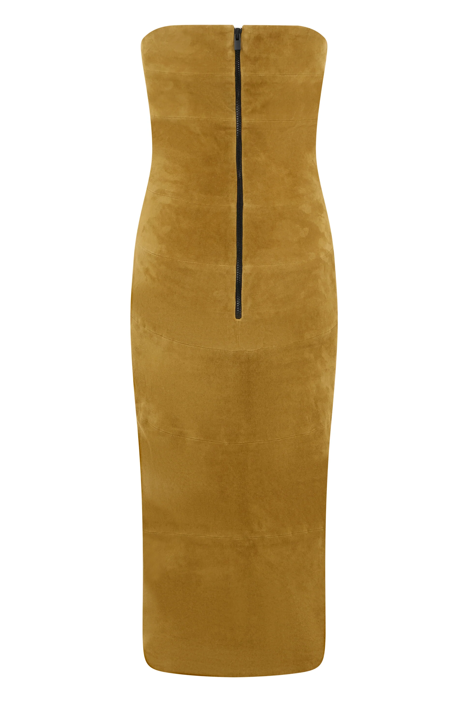 The Mannei Fitted Midi Dress with Heart-Shaped Neckline - Image 2