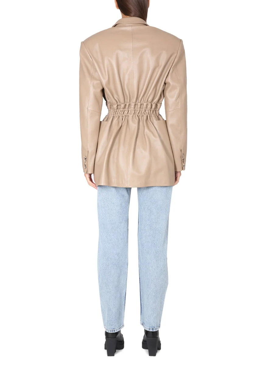 THE MANNEI IRBID LAMBSKIN BLAZER DRESS - Image 7