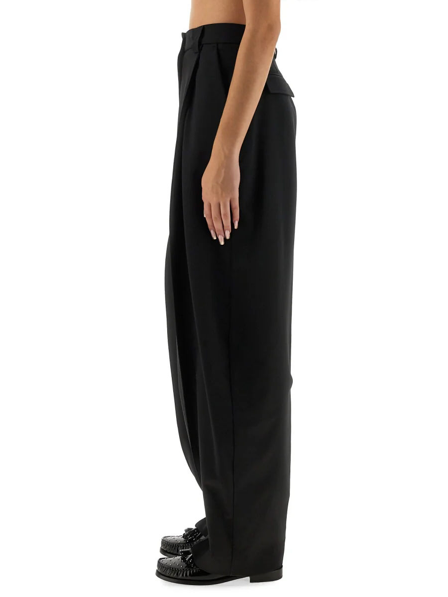 Thelatest THE LATEST Pleated Front-zip Trousers - Image 3