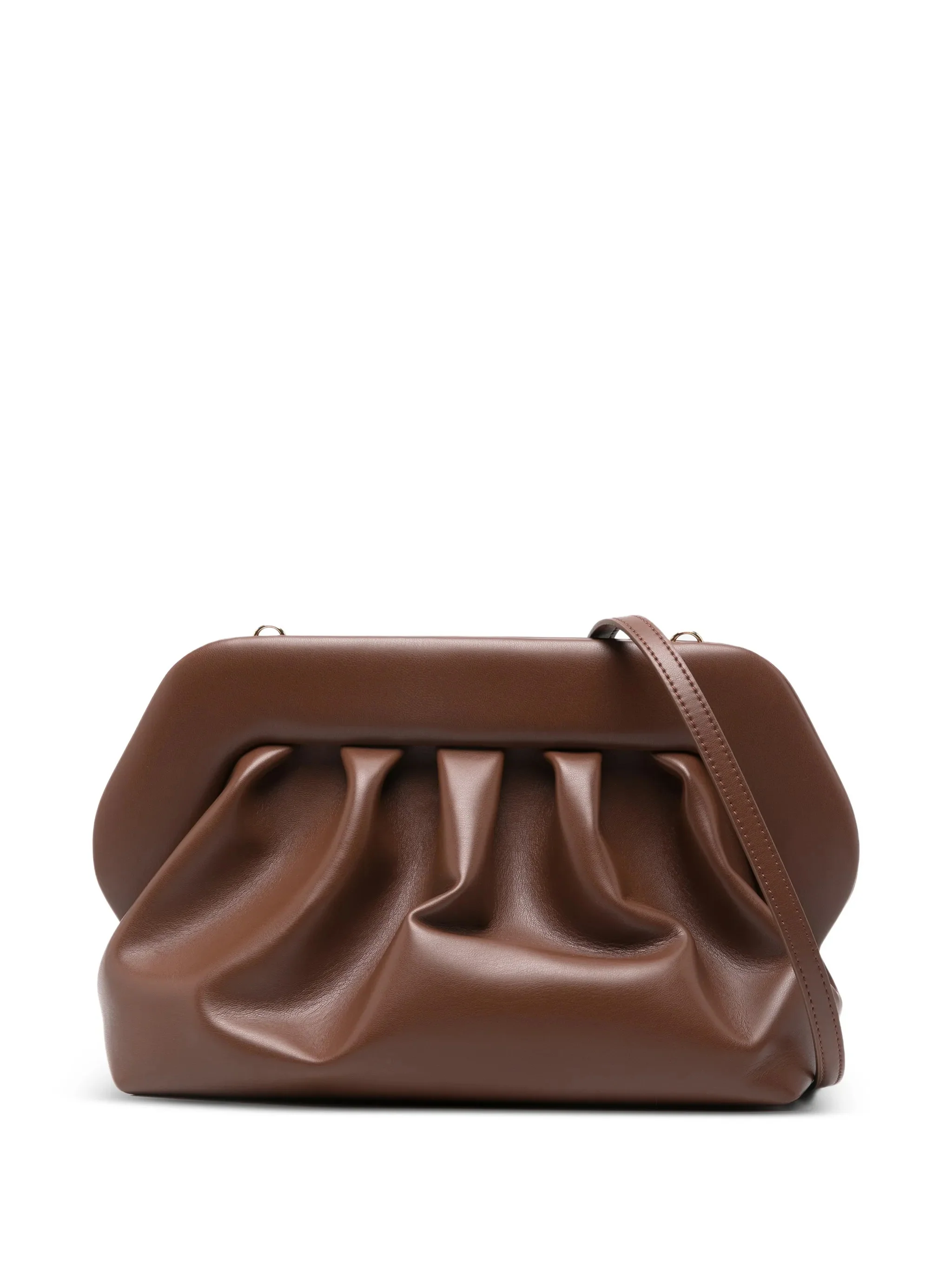 Themoire' Mini Leather Crossbody Bag with Magnetic Closure - 20 cm Height