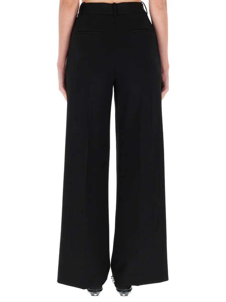 THEORY Double-Knit Jersey Wide-Leg Pant - Image 4