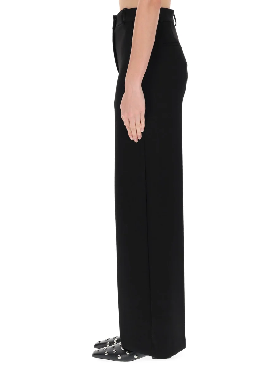 THEORY Double-Knit Jersey Wide-Leg Pant - Image 7