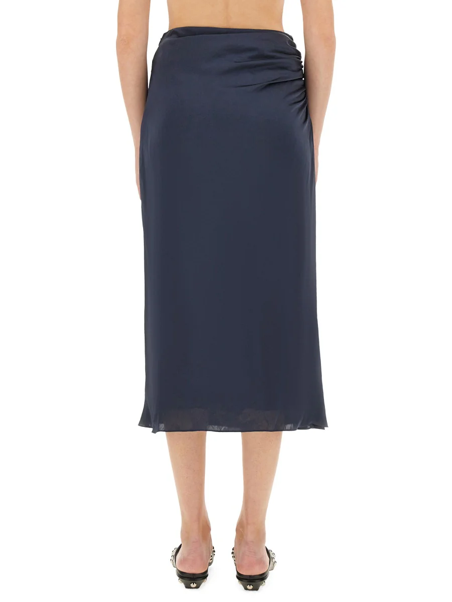 THEORY Draped Midi Skirt - Image 3