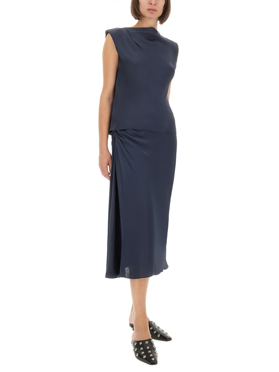 THEORY Draped Midi Skirt - Image 6