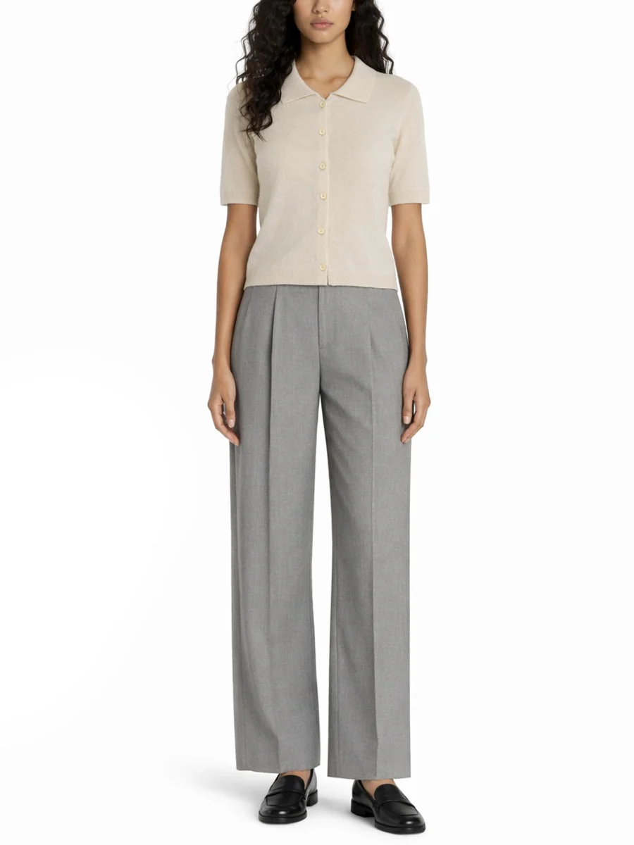 Theory Relaxed Shirt in Recycled Cashmere - Image 3