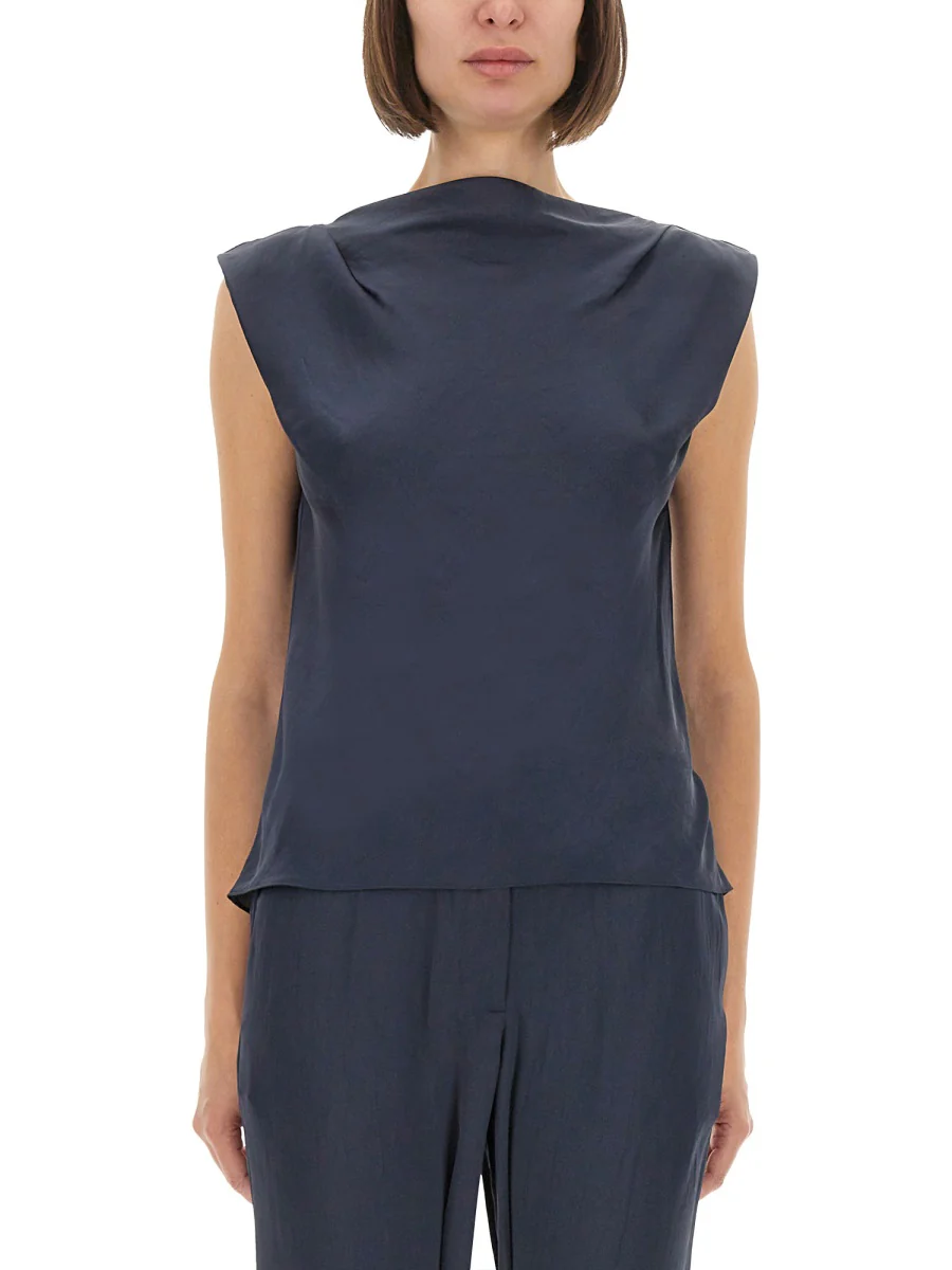 THEORY Satin Mini Top