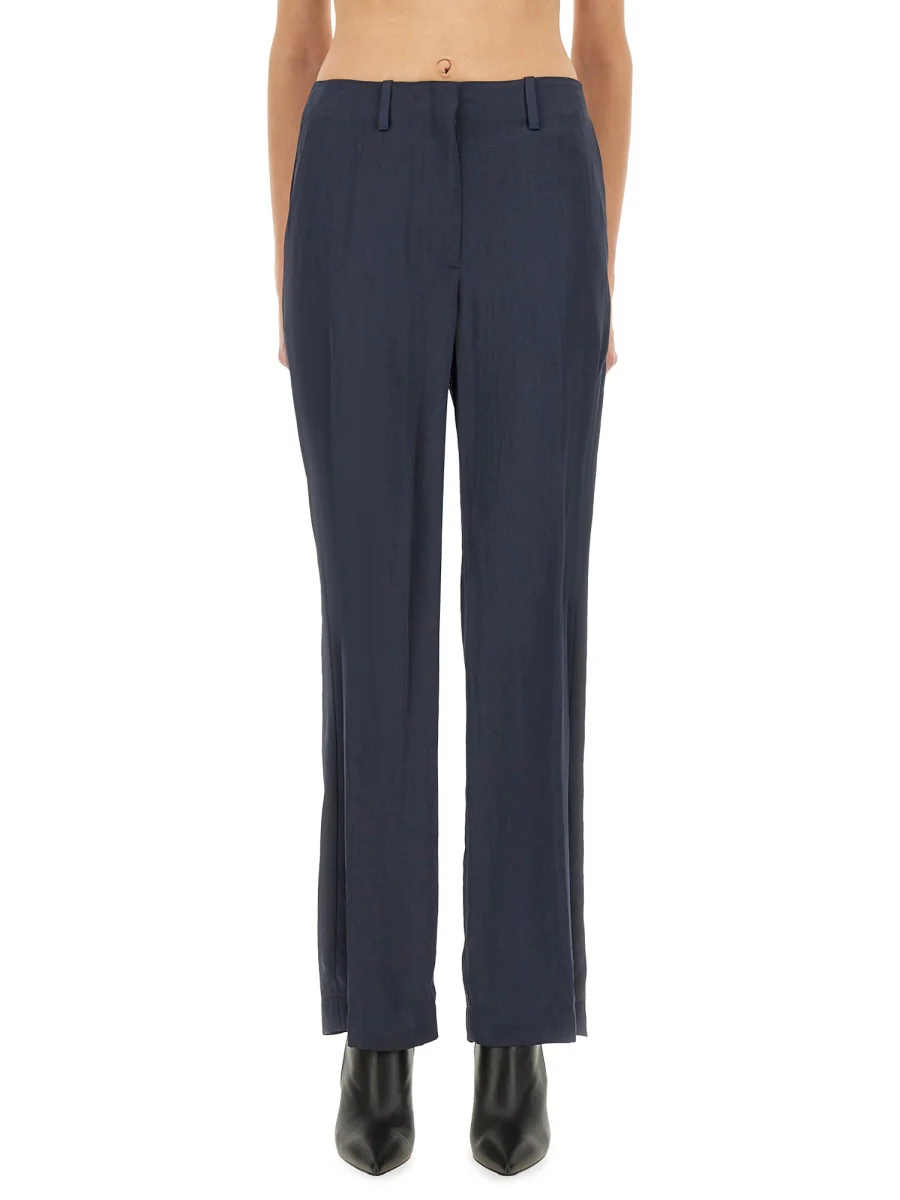 THEORY Silk Effect Trousers