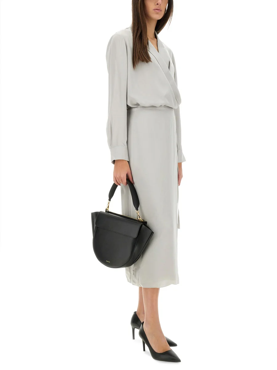 Theory Women's Silk Lapel Wrap Shirt - Image 2