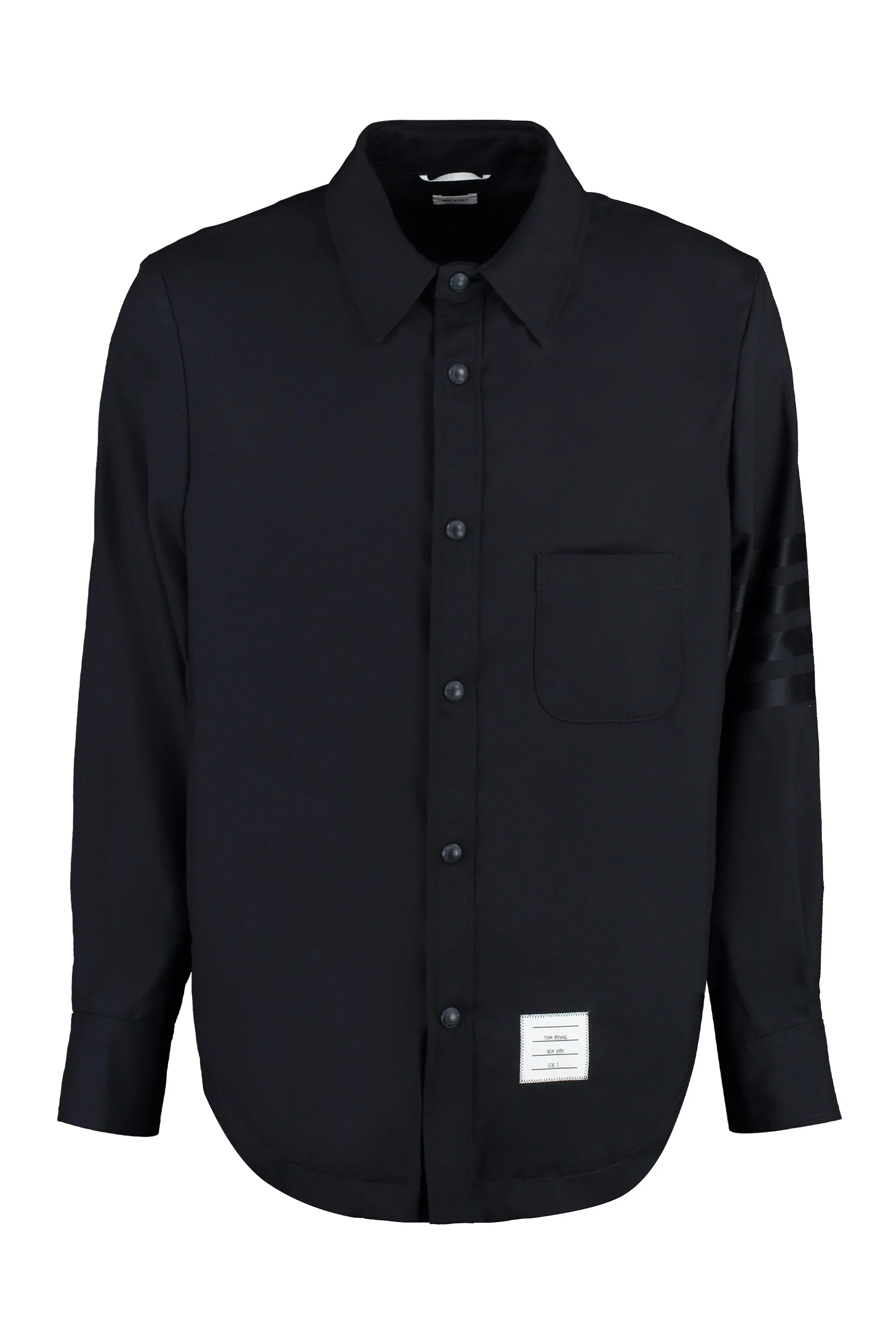 THOM BROWNE 4-bar Detailed Wool Overshirt - Image 5