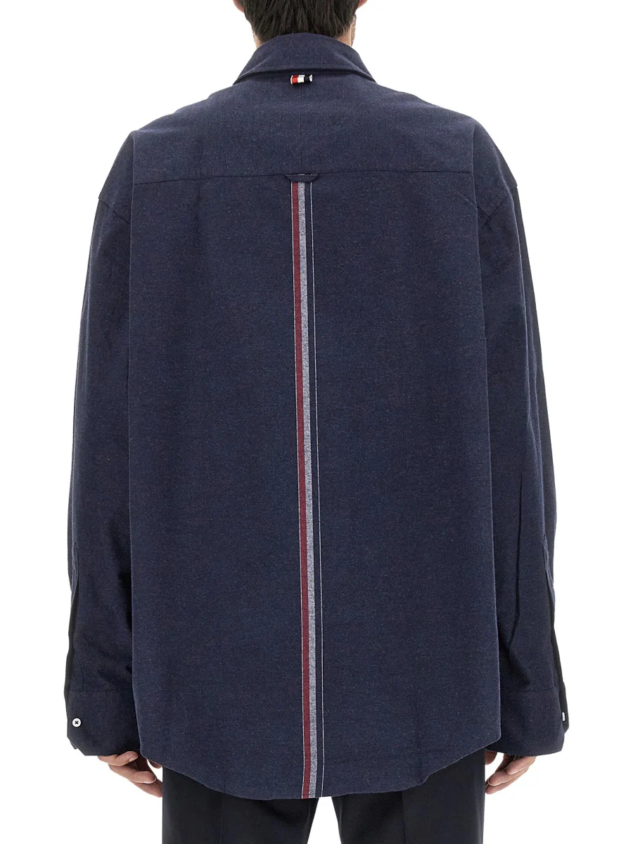 THOM BROWNE 4BAR COTTON SHIRT - Image 3