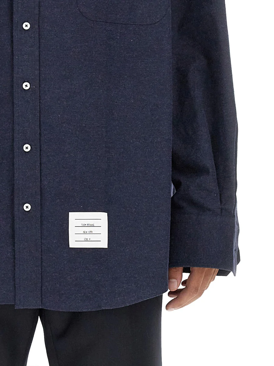 THOM BROWNE 4BAR COTTON SHIRT - Image 4