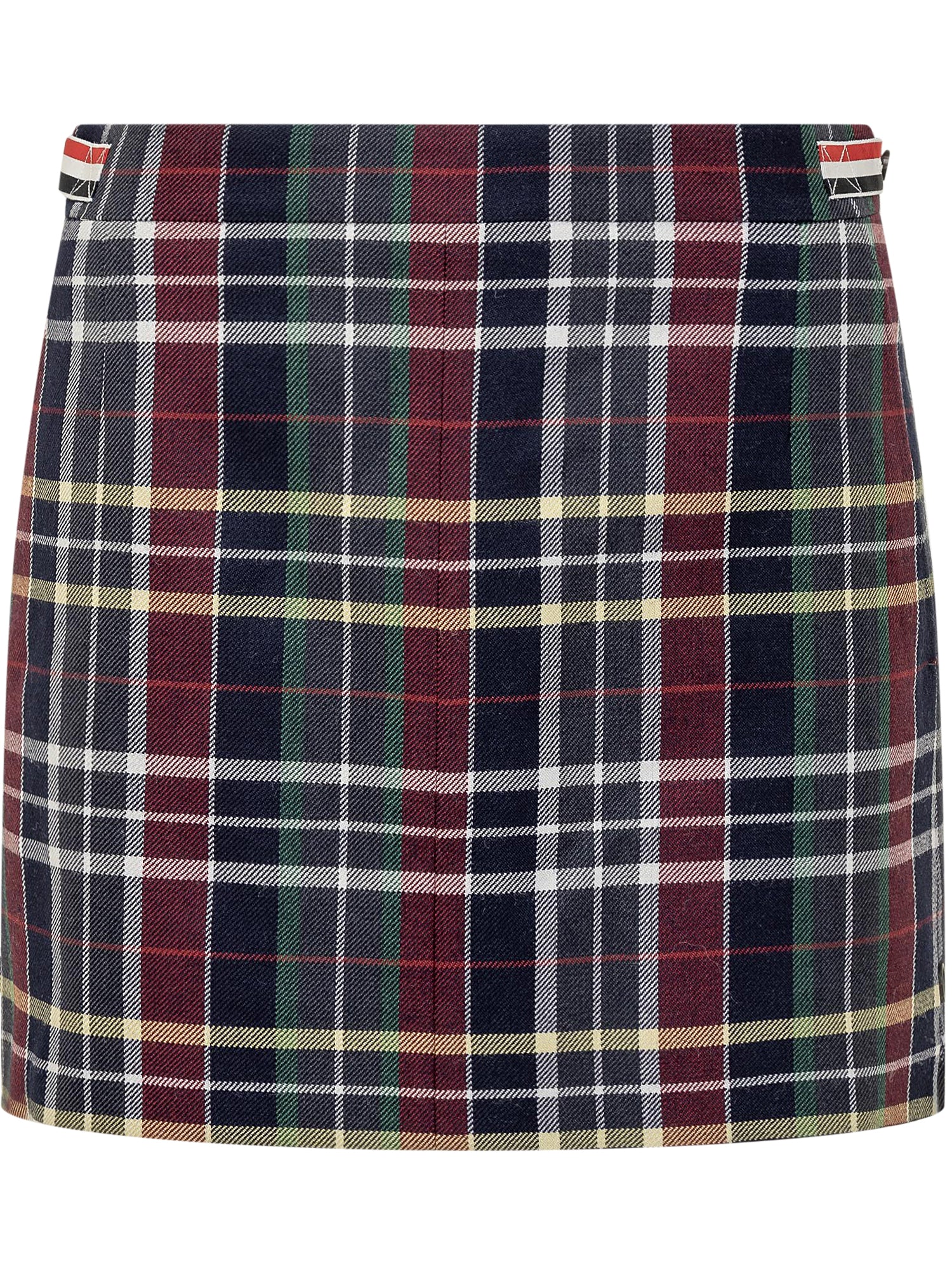 Thom Browne Chic Mini Skirt with Check Design