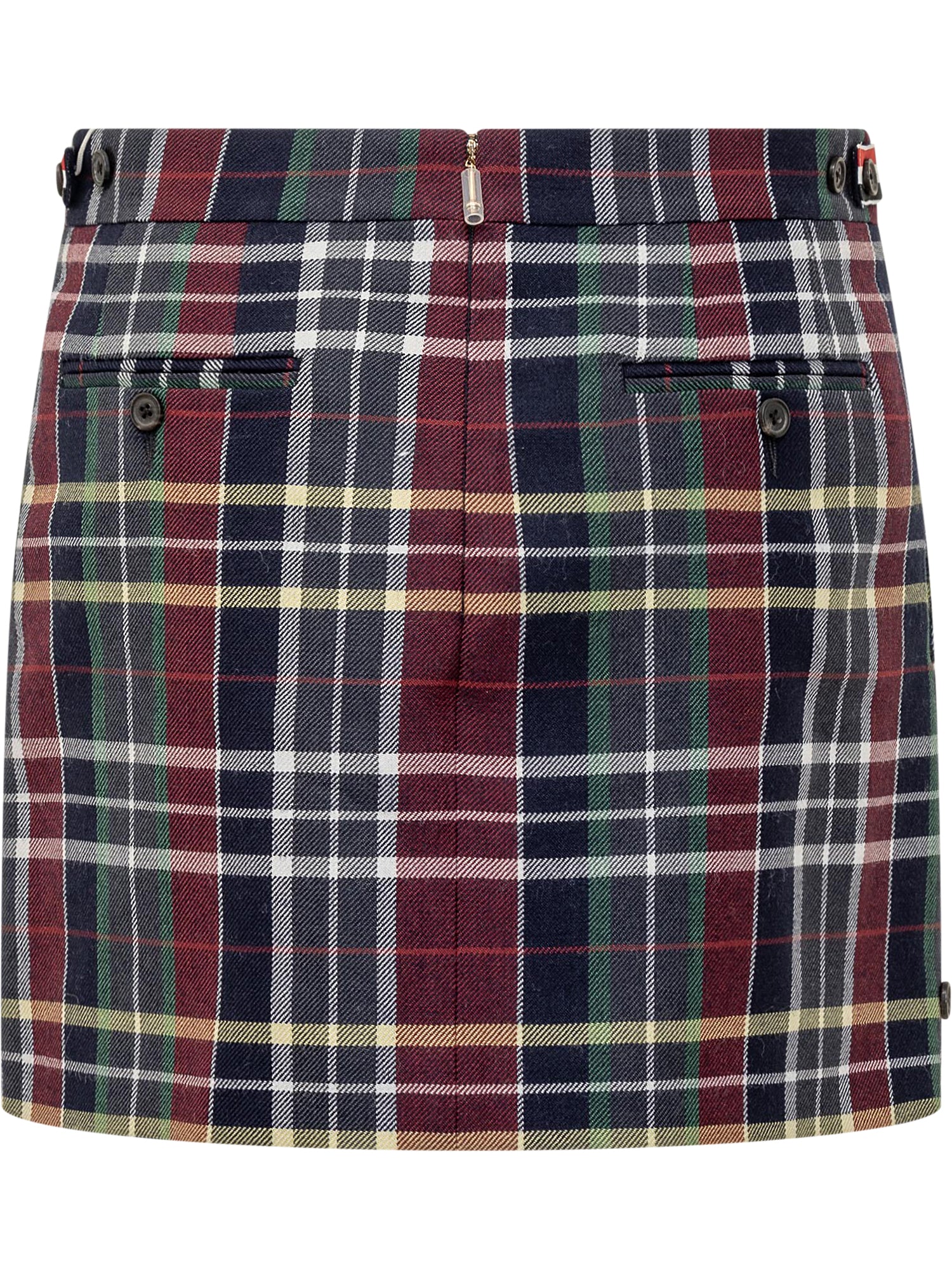 Thom Browne Chic Mini Skirt with Check Design - Image 2