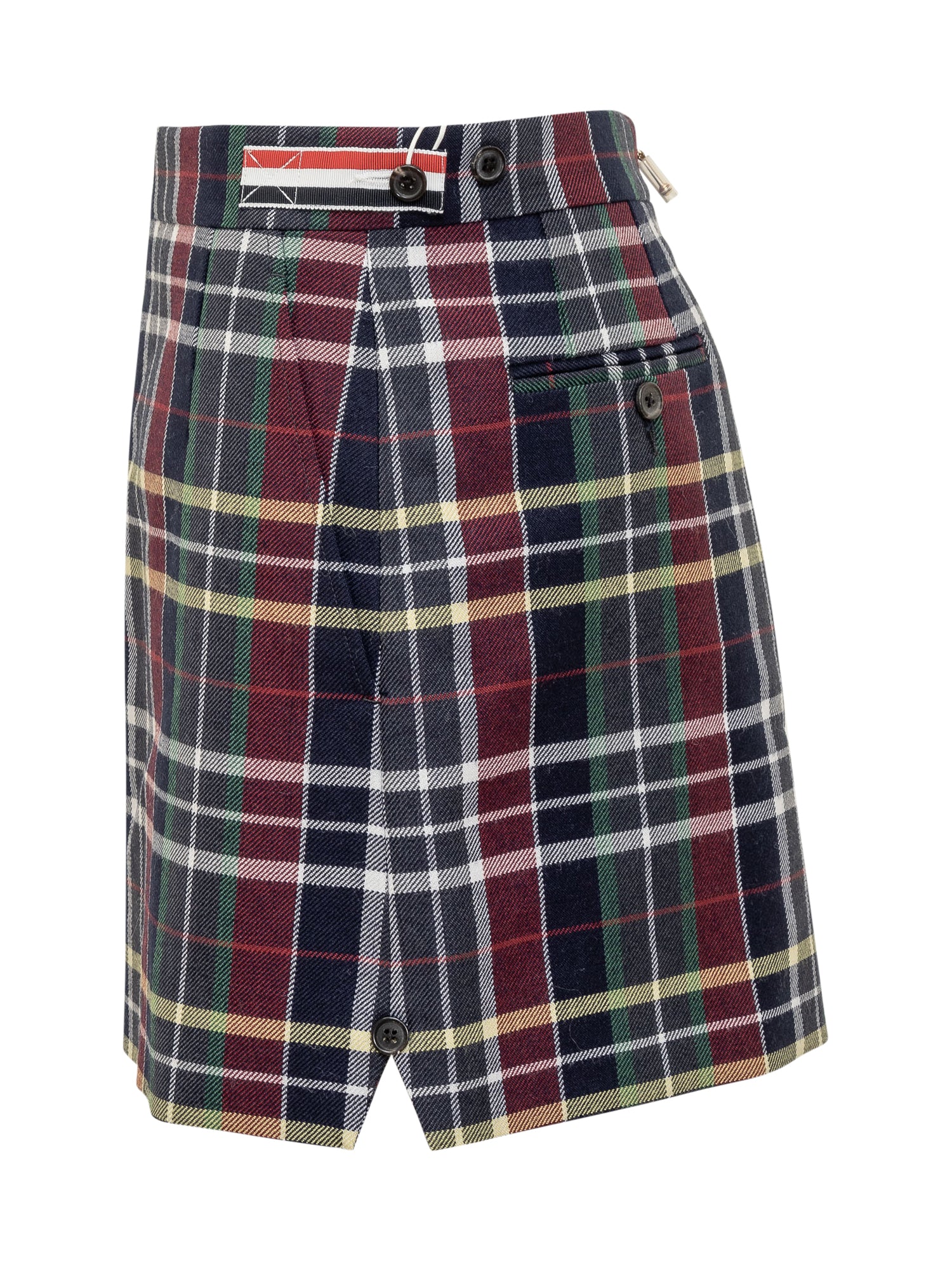 Thom Browne Chic Mini Skirt with Check Design - Image 3