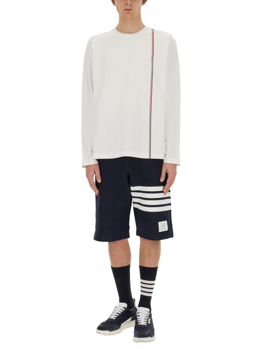 THOM BROWNE Cotton Jersey 4-Bar Tee - Image 2