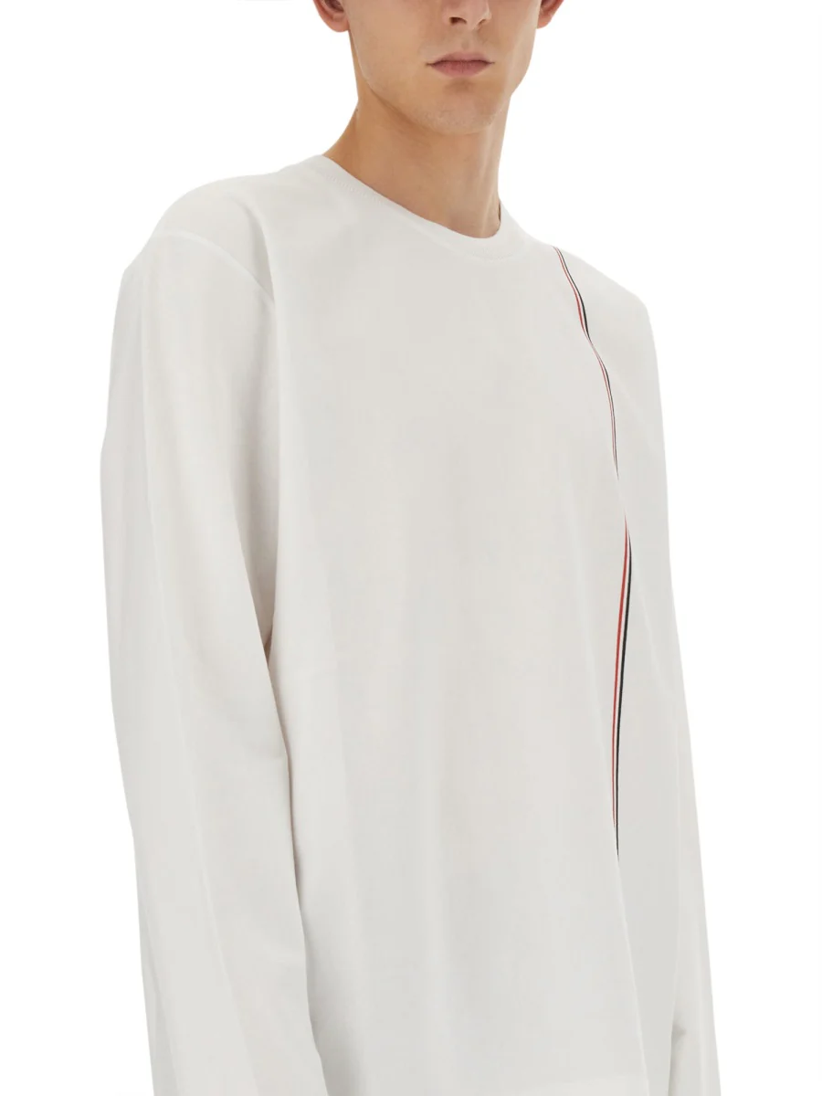 THOM BROWNE Cotton Jersey 4-Bar Tee - Image 4