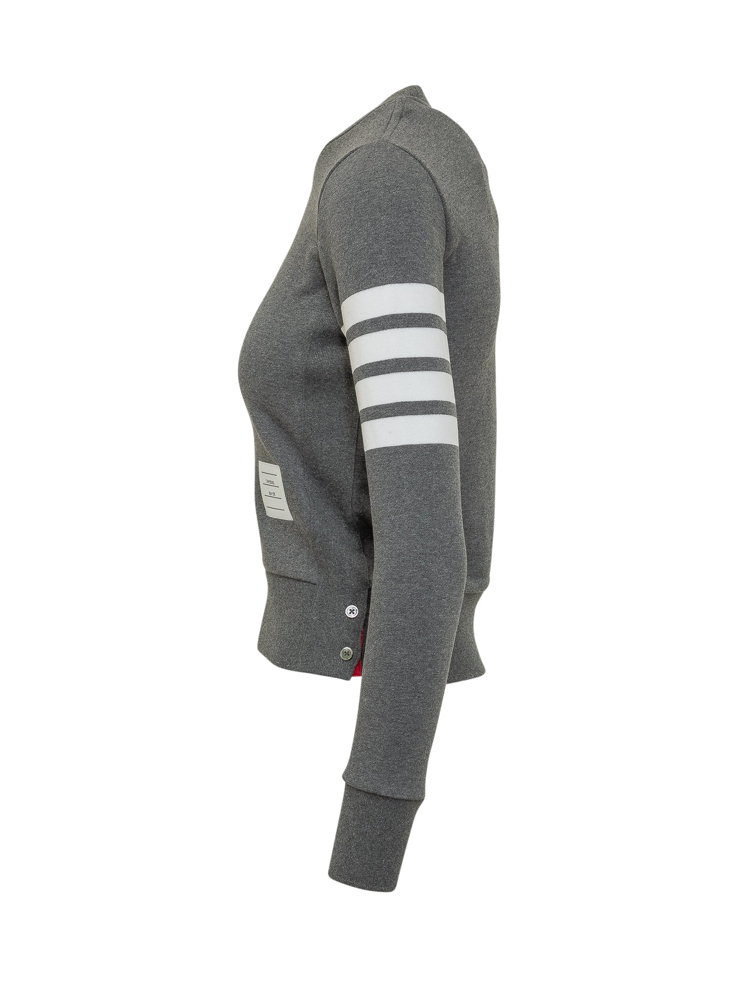 Thom Browne Giro Neck Quattro Band Knit T-Shirt - Image 3
