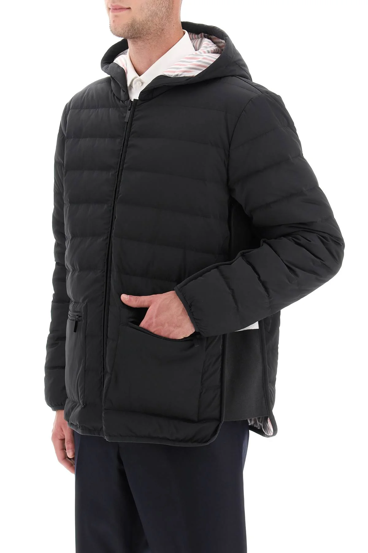 THOM BROWNE Hooded Down Jacket - Image 4