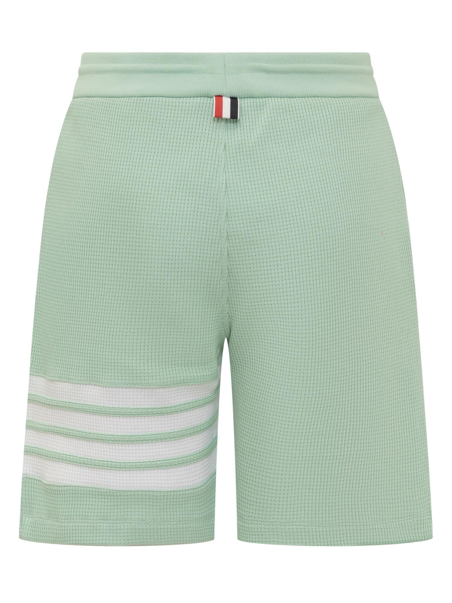 Thom Browne Logo Embellished Mini Shorts - Image 2