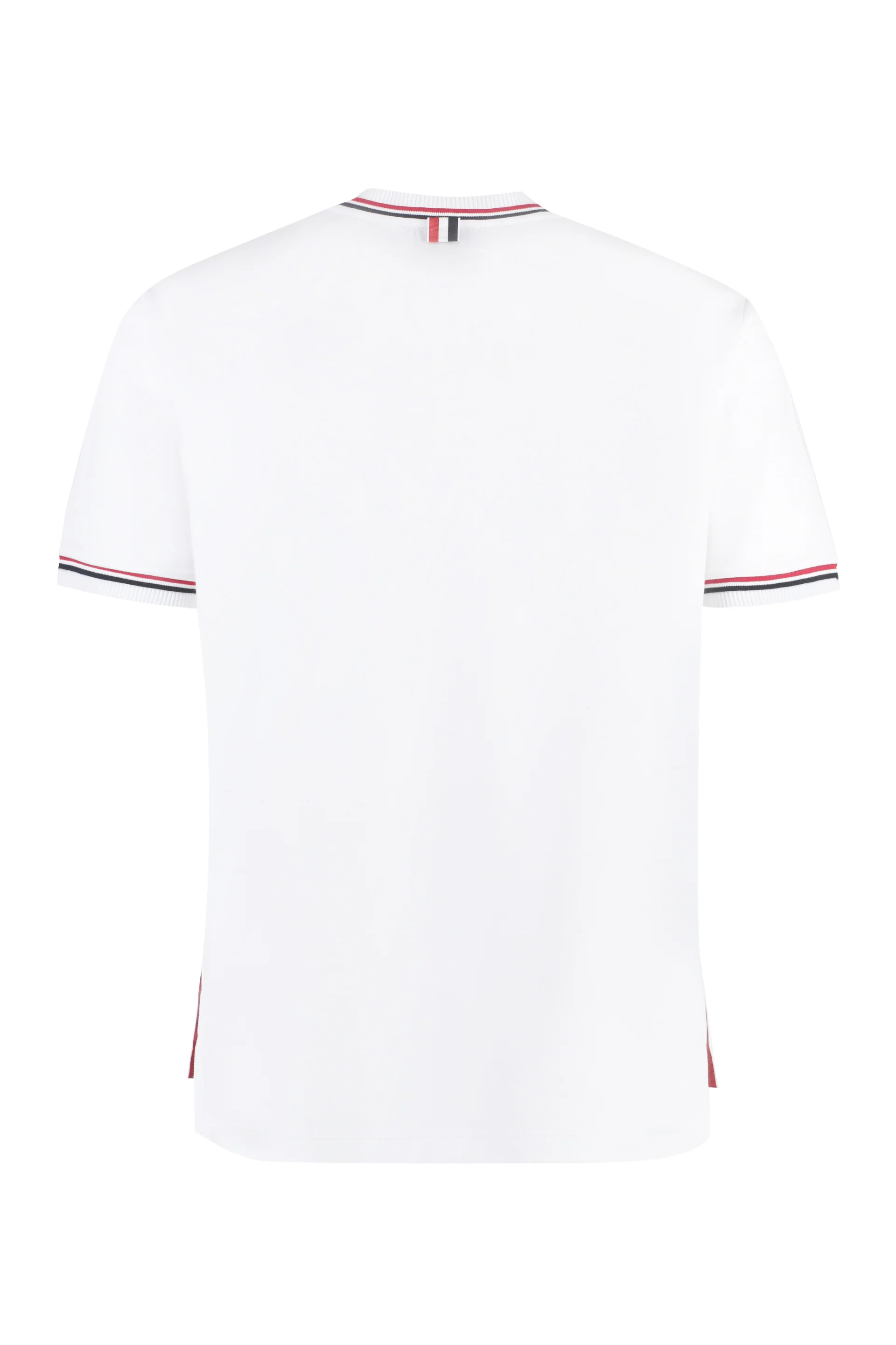 THOM BROWNE Logo-patch Crew Neck T-shirt - Image 6